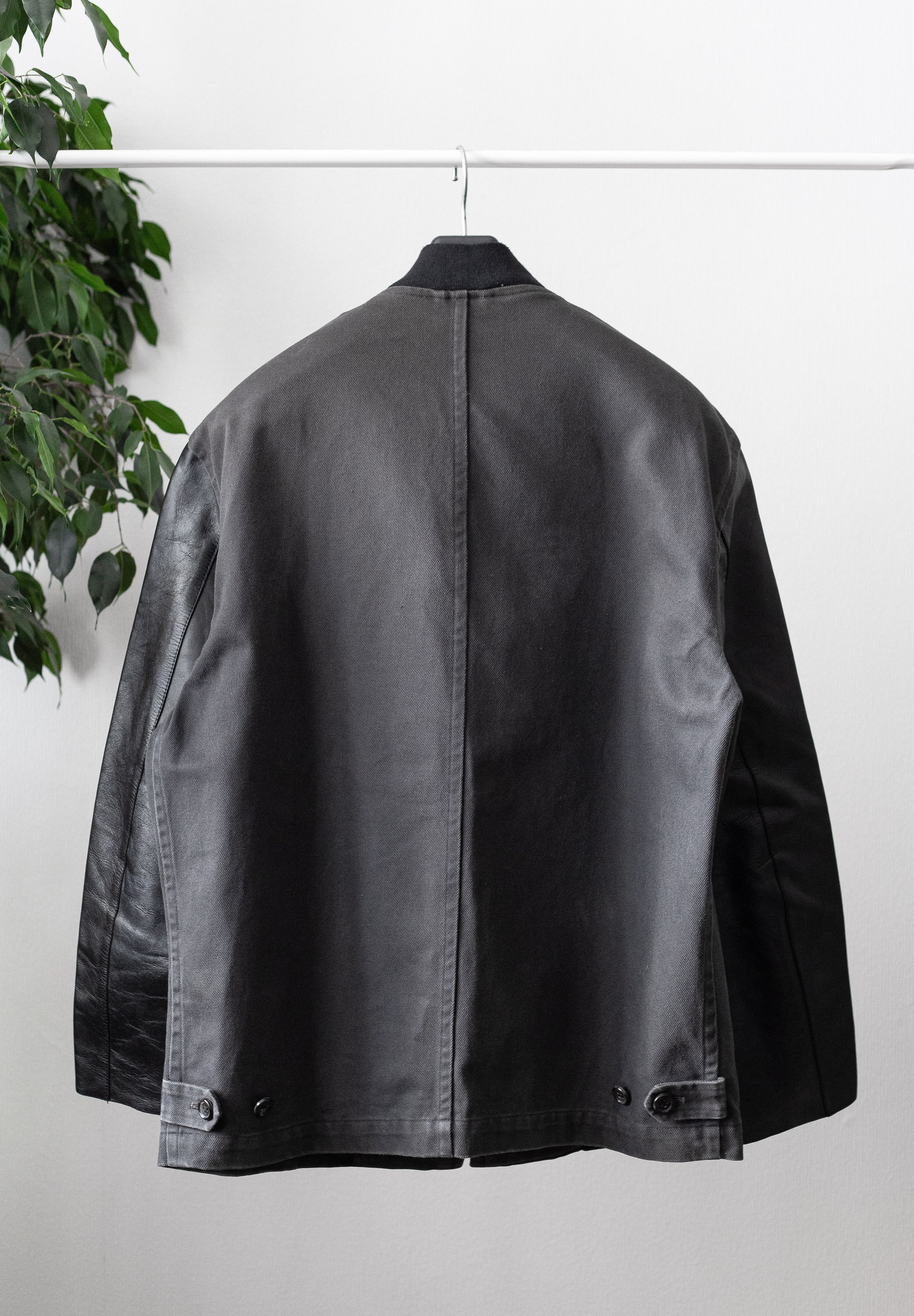 Comme des Garcons Homme leather sleeves jacket Size US M / EU 48-50 / 2 - 2 Thumbnail