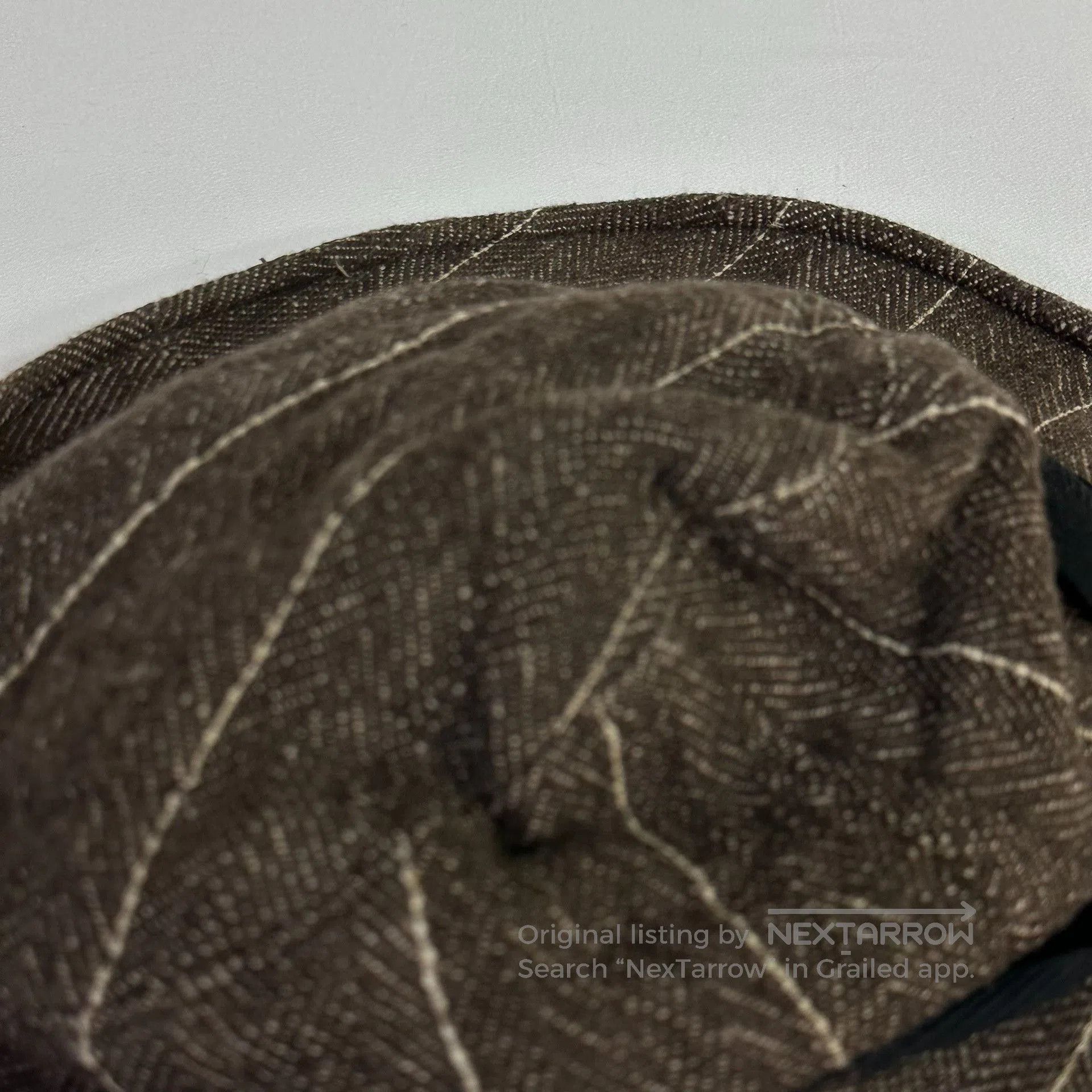 Andrew Andrew Driftwood Walnut Dyed Bucket Hat. Size ONE SIZE - 6 Thumbnail