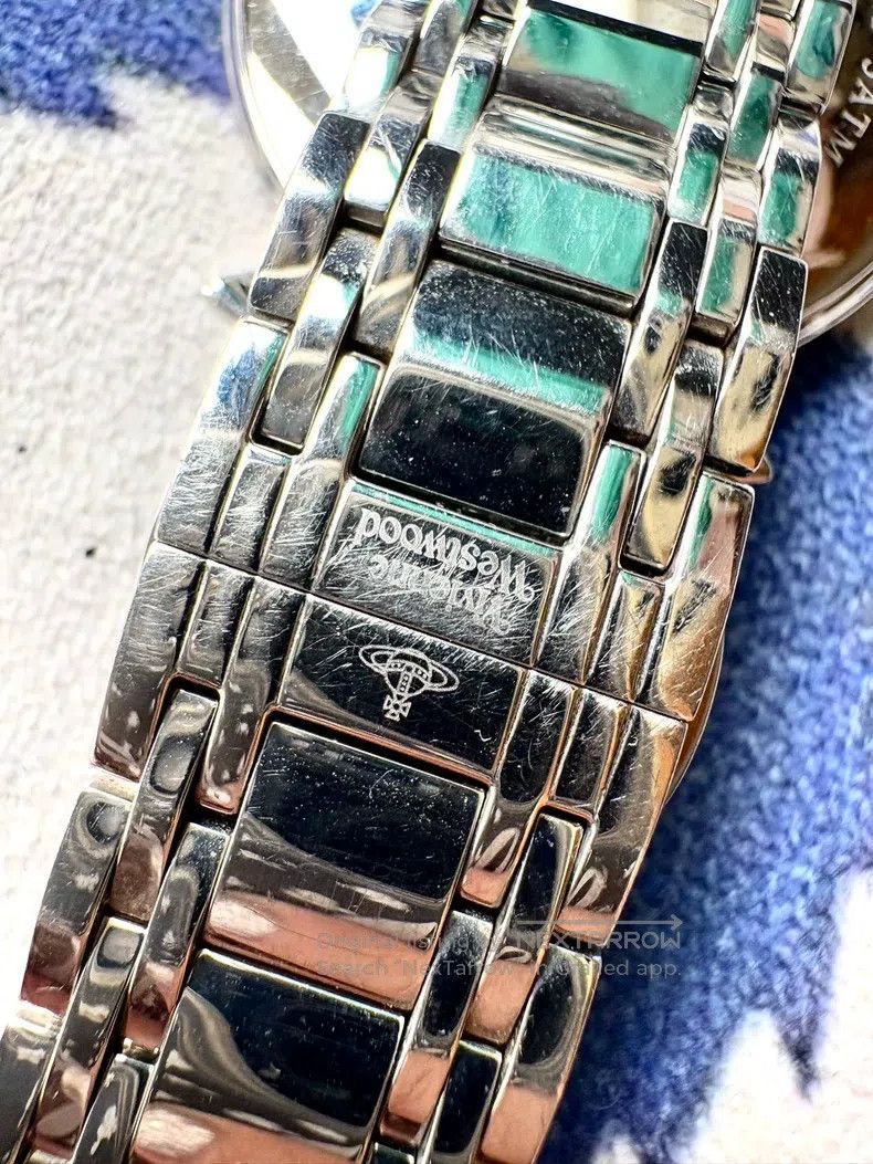 Vivienne Westwood Vivienne Westwood Pink Saturn dial silver bracelet watch Size ONE SIZE - 4 Thumbnail