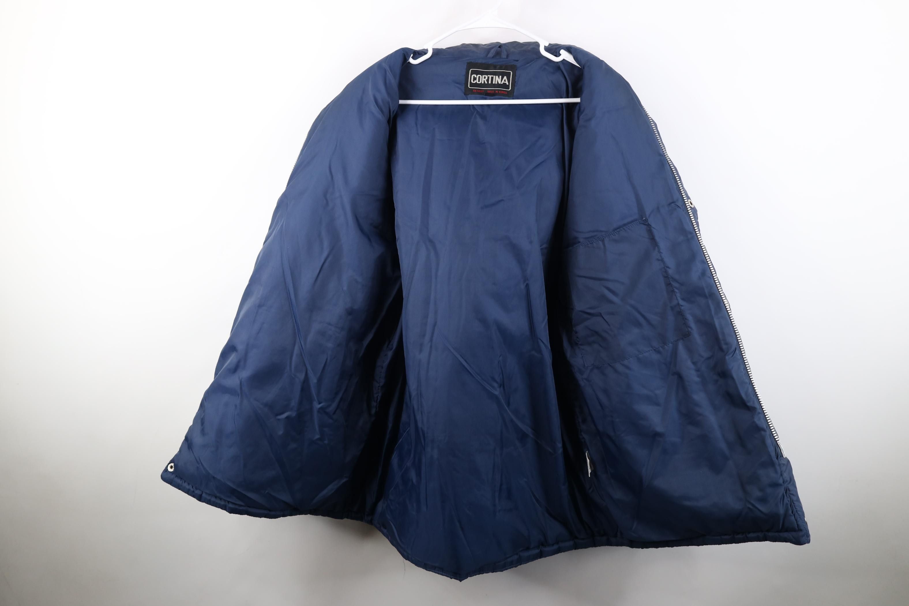 Vintage Vintage 70s Streetwear Puffer Chore Barn Jacket Navy Blue Size US L / EU 52-54 / 3 - 13 Thumbnail
