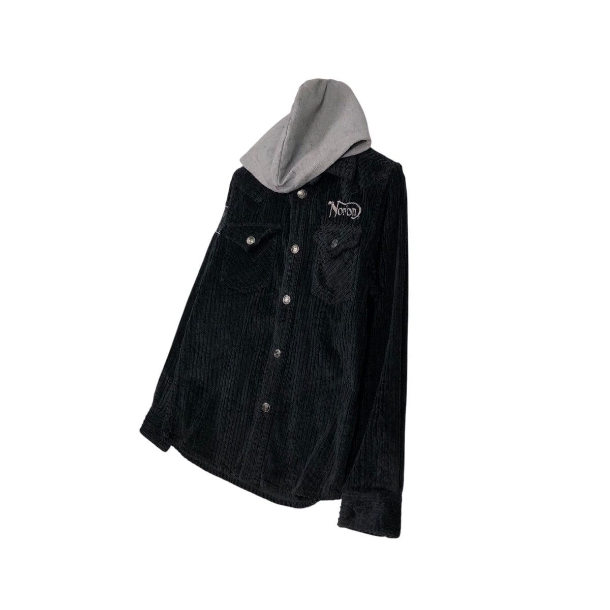 Japanese Brand × Norton 📌Biker Jacket Rich Black Norton Embroidered Big Logo Size US M / EU 48-50 / 2 - 4 Thumbnail