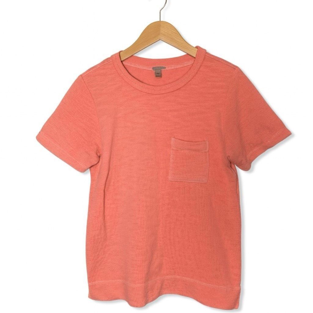 J.Crew J.Crew Coral Pocket T-Shirt | 100% Cotton | Women’s M Size M / US 6-8 / IT 42-44 - 2 Thumbnail