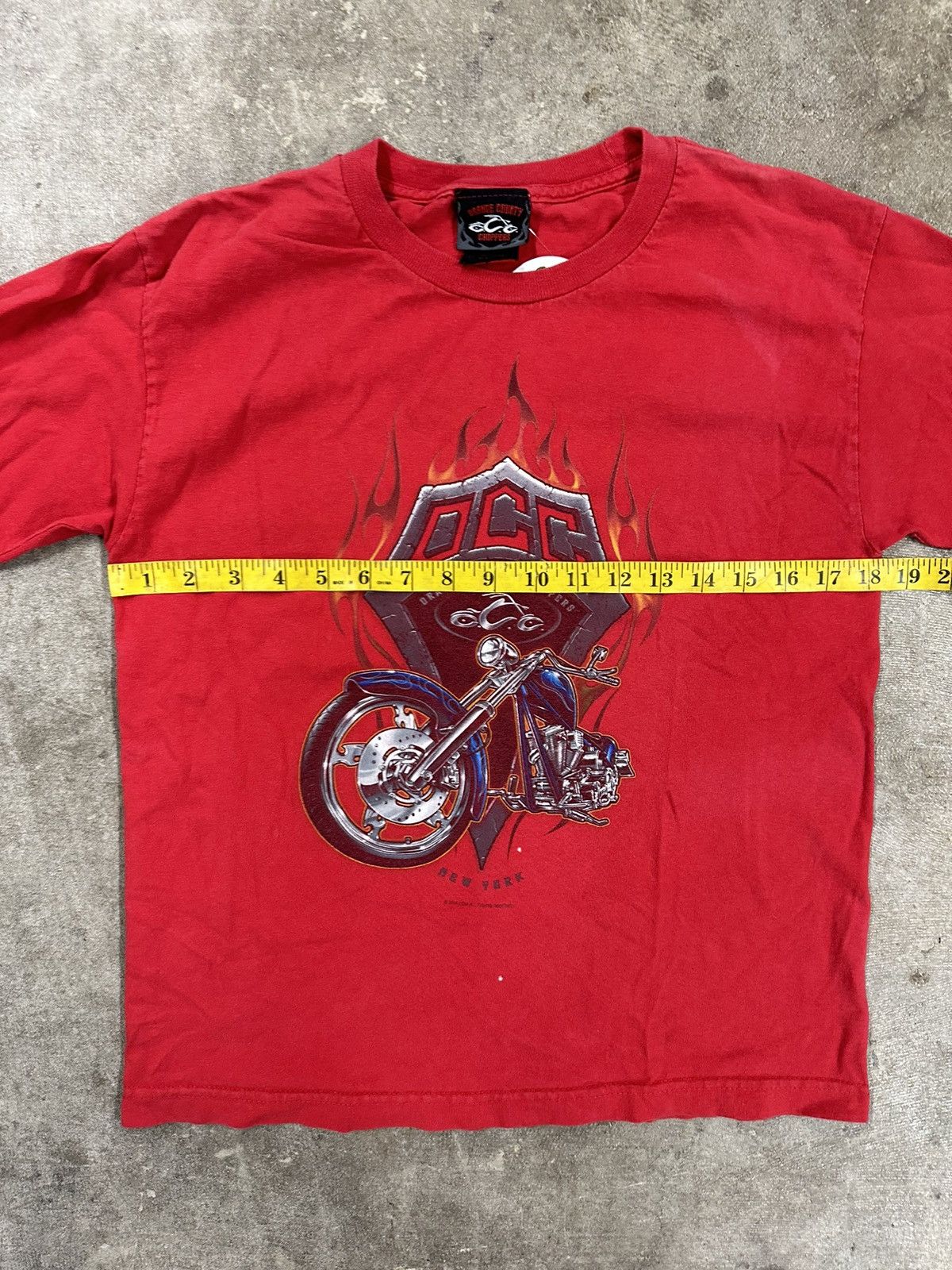 West Coast Choppers Crazy Y2K Orange County Choppers Motorcycle Flames LS Shirt Size S / US 4 / IT 40 - 13 Thumbnail