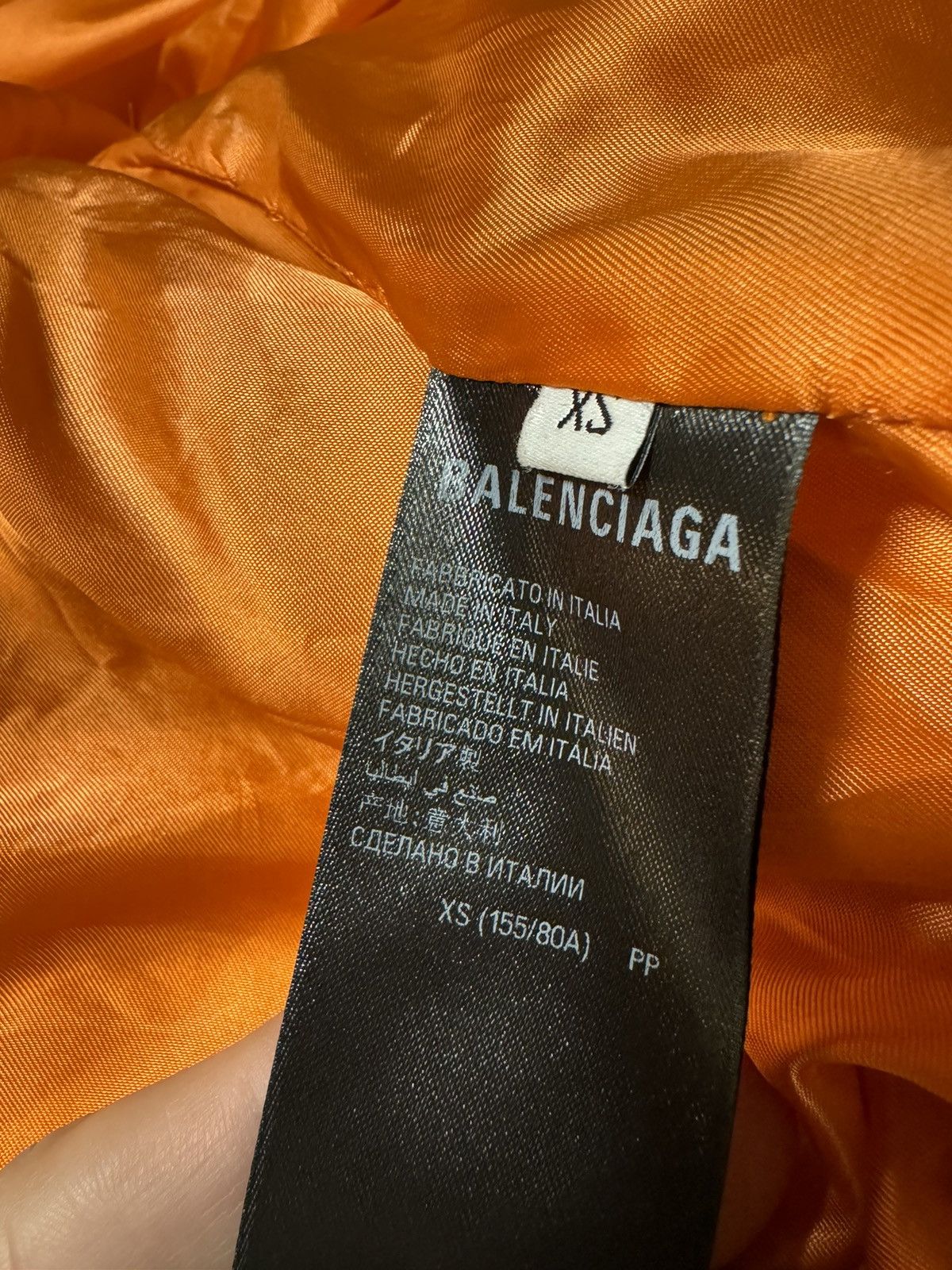 Balenciaga Balenciaga FW23 Leather Bomber Jacket Size US XL / EU 56 / 4 - 10 Thumbnail