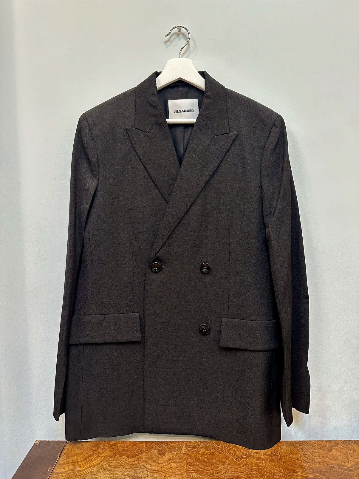 Jil Sander Silk & Viscose DB Blazer Size 38R - 6 Thumbnail
