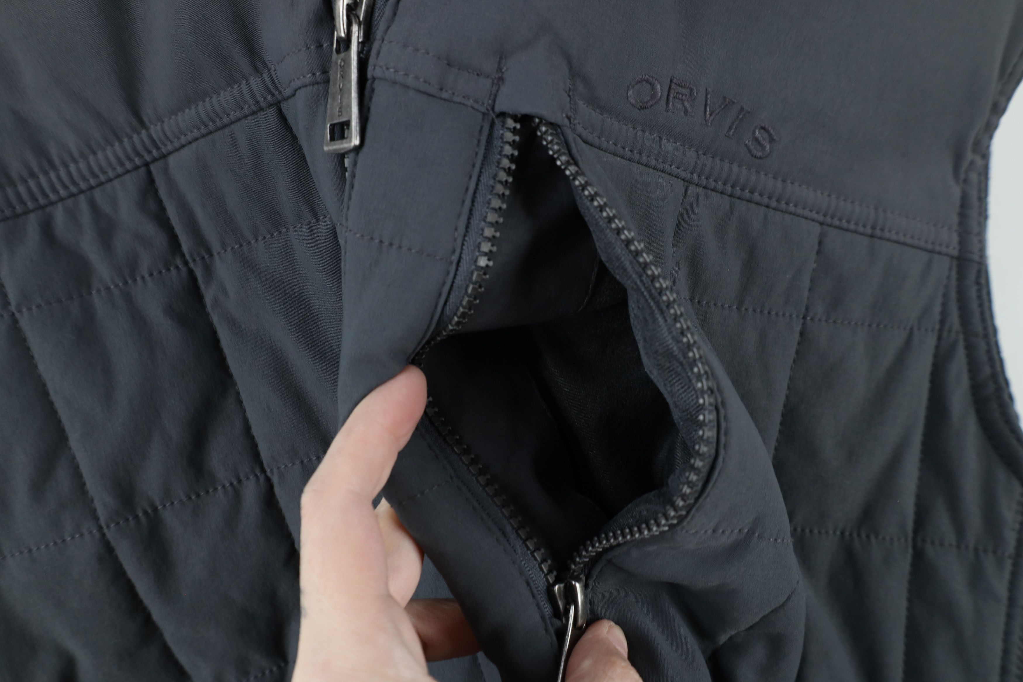 Orvis × Vintage Orvis Out Quilted Full Zip Puffer Vest Jacket Gray Size US XXL / EU 58 / 5 - 6 Thumbnail