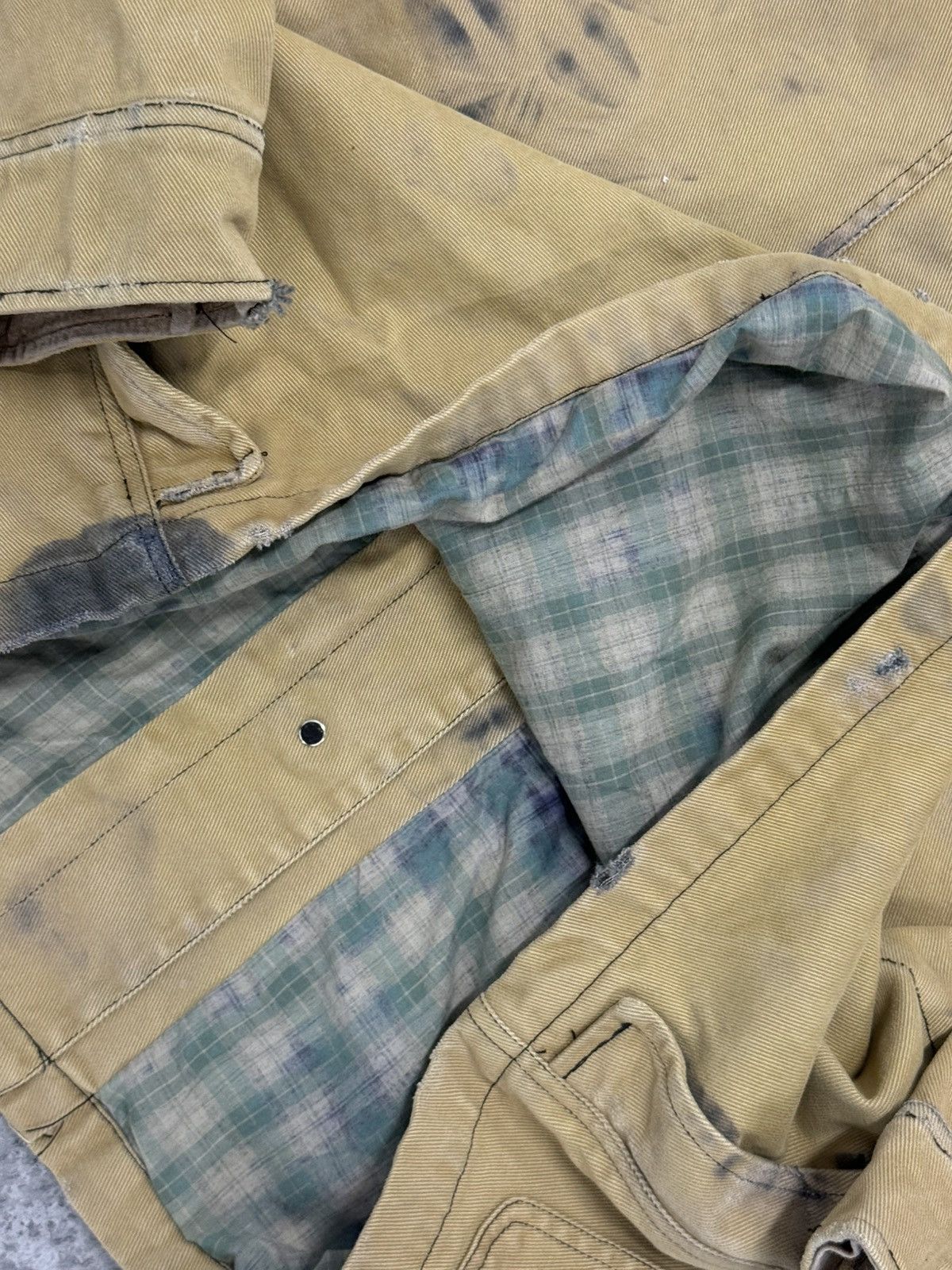 Polo Ralph Lauren Jeans Distressed Denim Jacket Size Large