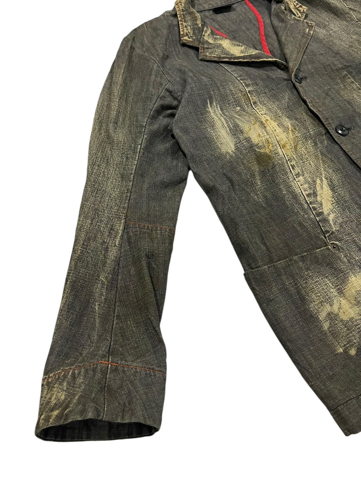If Six Was Nine 🇯🇵 Japanese Brand Mud Wash Jacket By Big Smith Clothing Size US M / EU 48-50 / 2 - 2 Thumbnail
