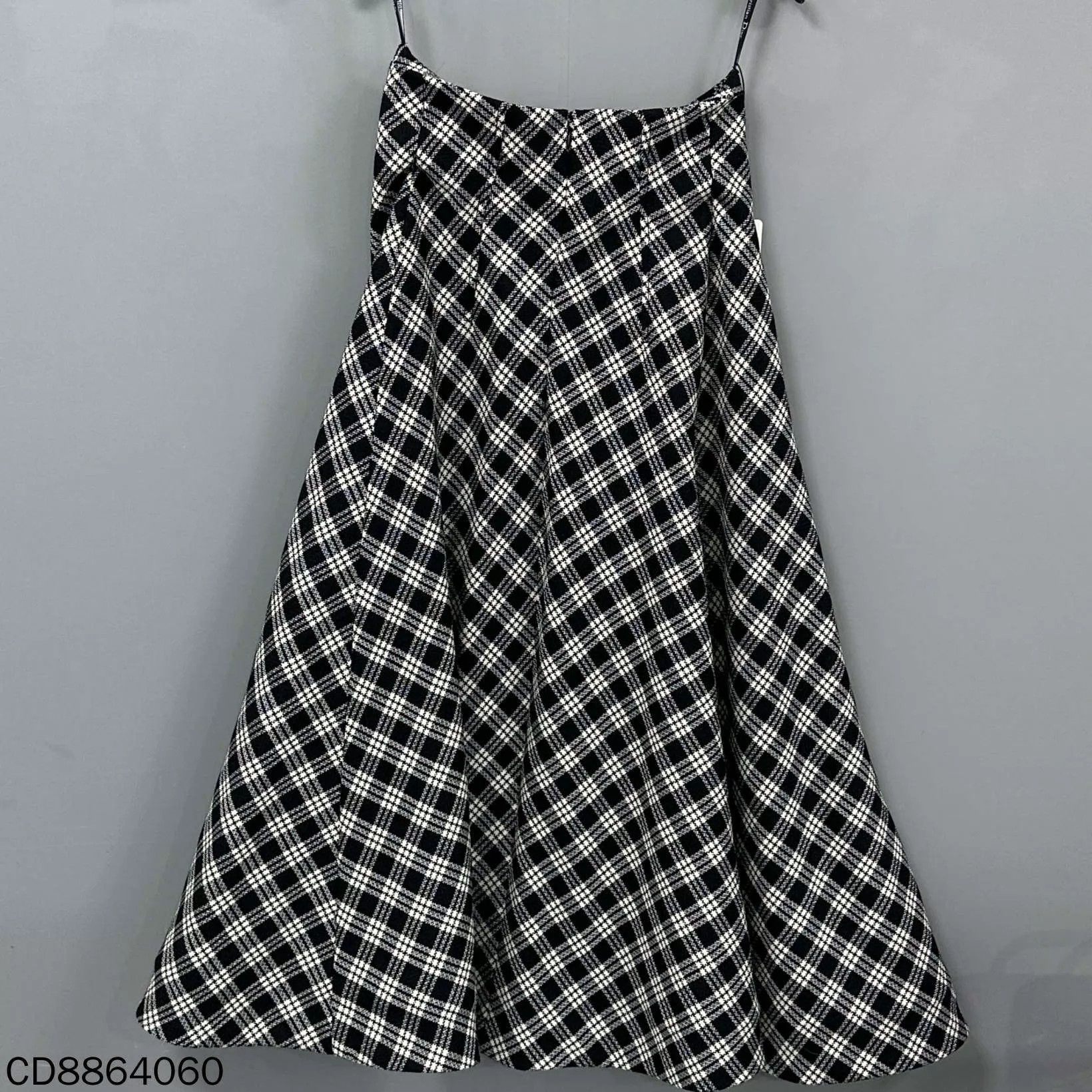 Dior Dior Houndstooth Wool Maxi Dress 38 New With Tags Size 27" / US 4 / IT 40 - 1 Thumbnail