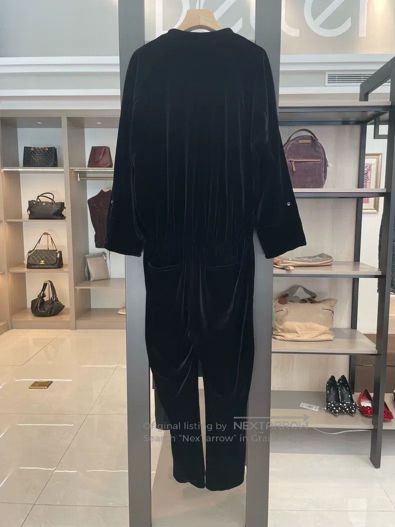 Brunello Cucinelli Brunello Cucinelli size M Black Long Sleeve Jumpsuit Size 25" / US 0 / IT 36 - 2 Thumbnail
