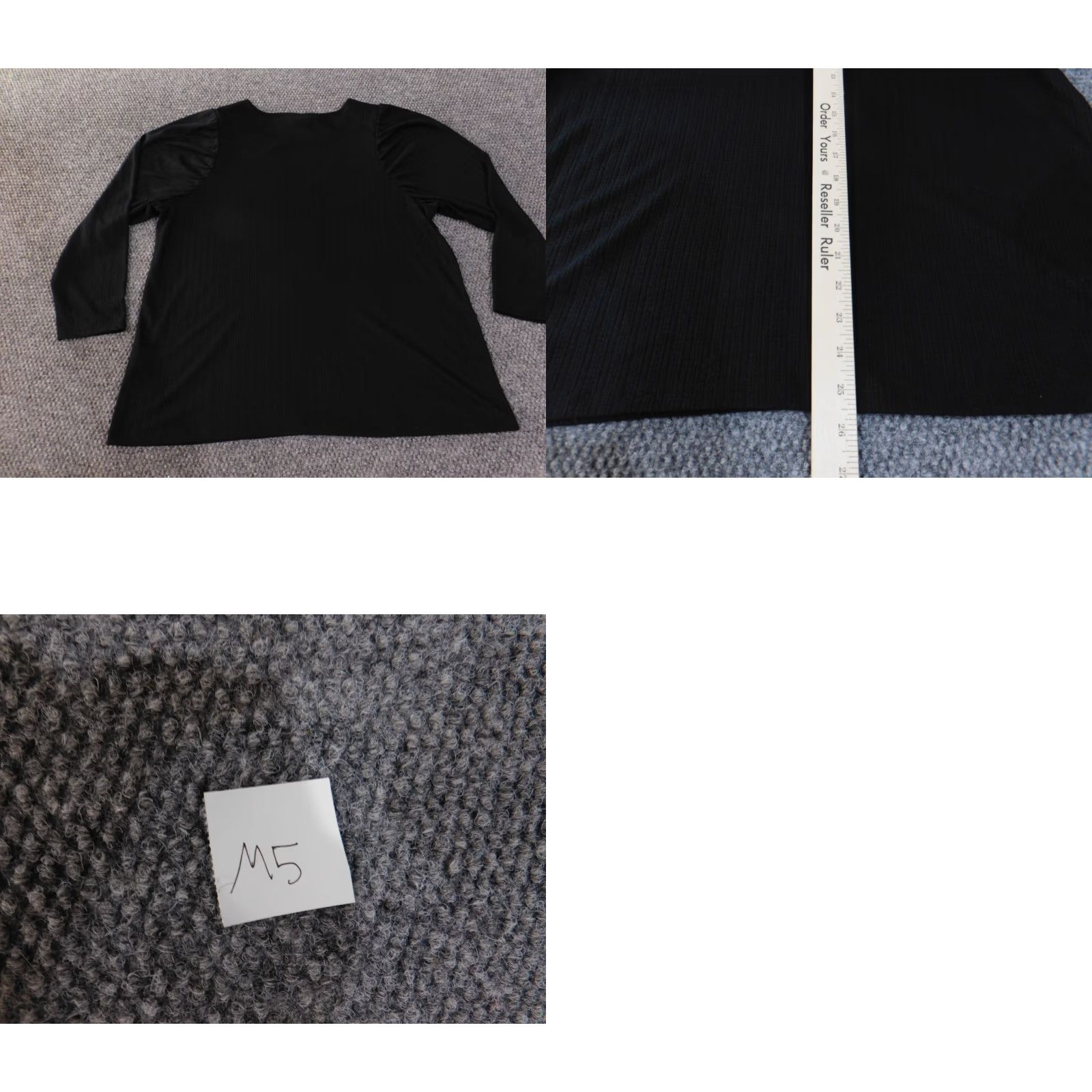Banana Republic Banana Republic Blouse Shirt Women XL Black Pullover Linen Polyester Casual Classic Stretch Regular Size XL / US 12-14 / IT 48-50 - 8 Thumbnail