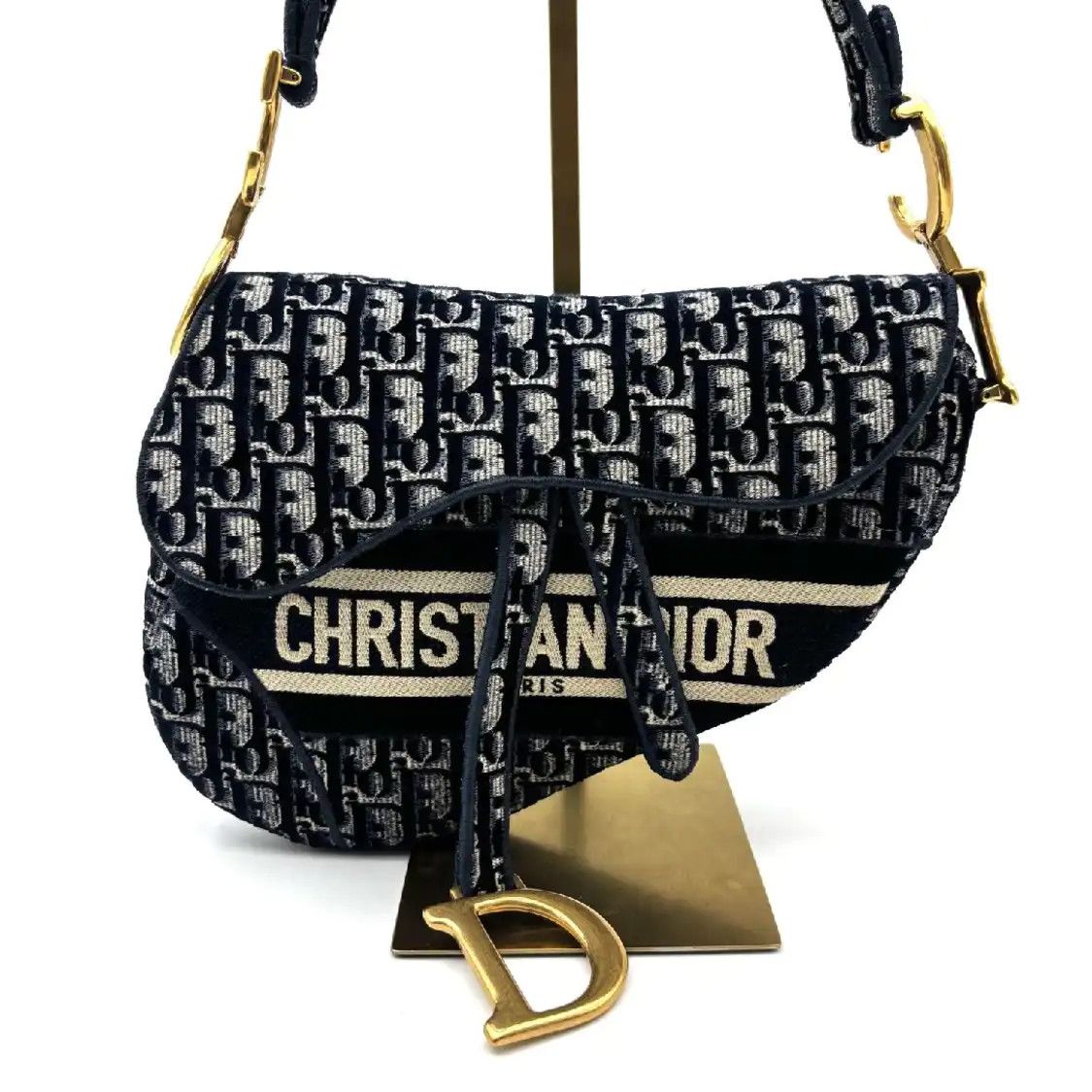 Christian Dior Monsieur × Dior Dior Adiorable 69 Velvet Saddle Bag