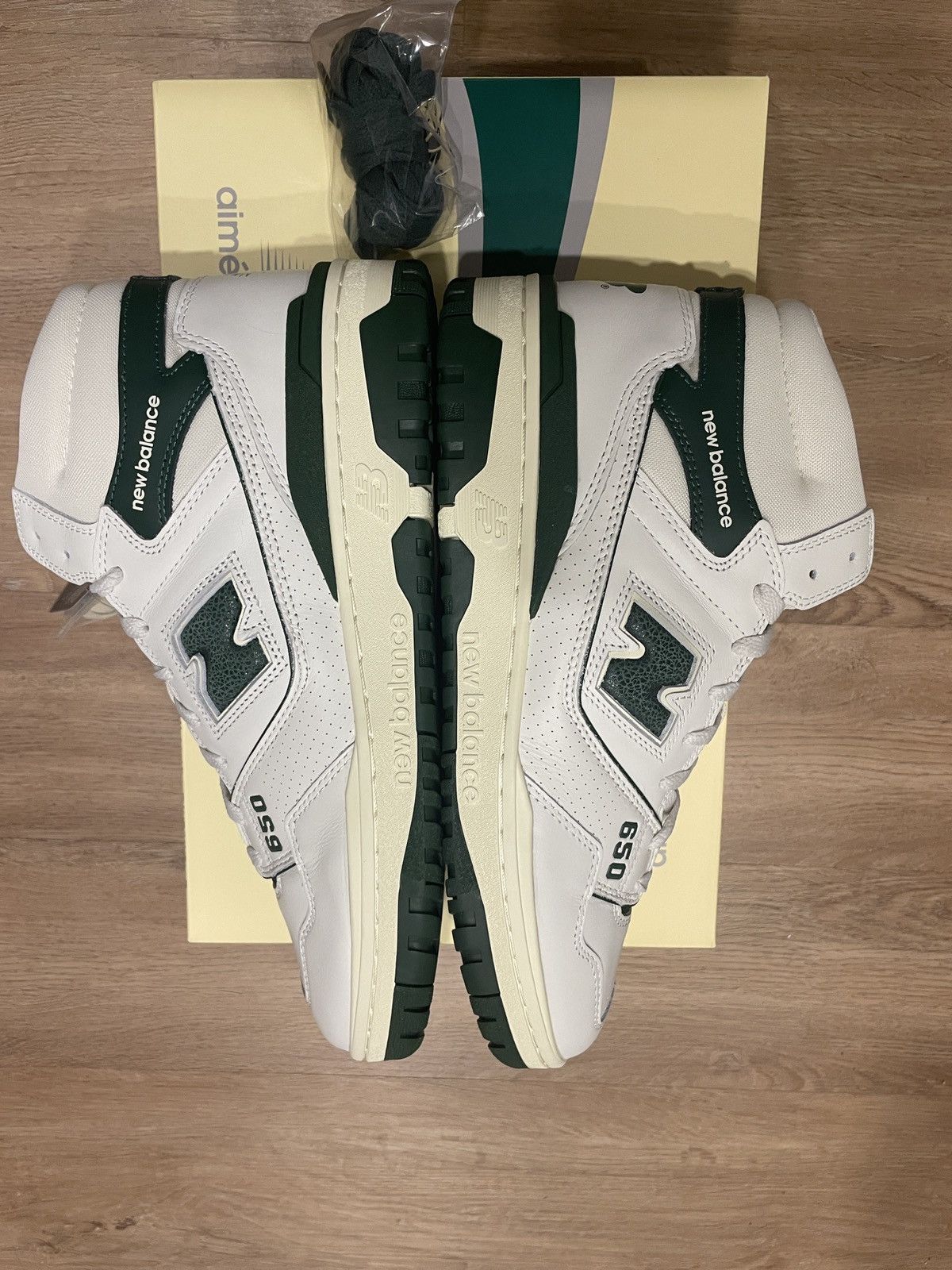 image of Aime Leon Dore x New Balance 650 Shoes in White, Men's (Size 12)