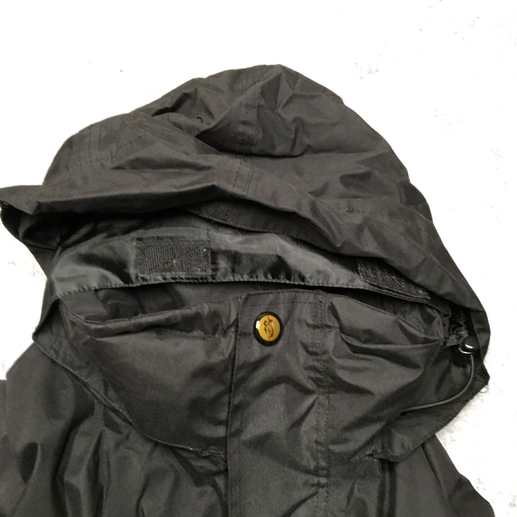 Vintage Wyoming Traders Coat Mens 2XL Black Hooded Parka Snap Front Ranch Riding Coat Rain Shirt Size US XXL / EU 58 / 5 - 6 Thumbnail
