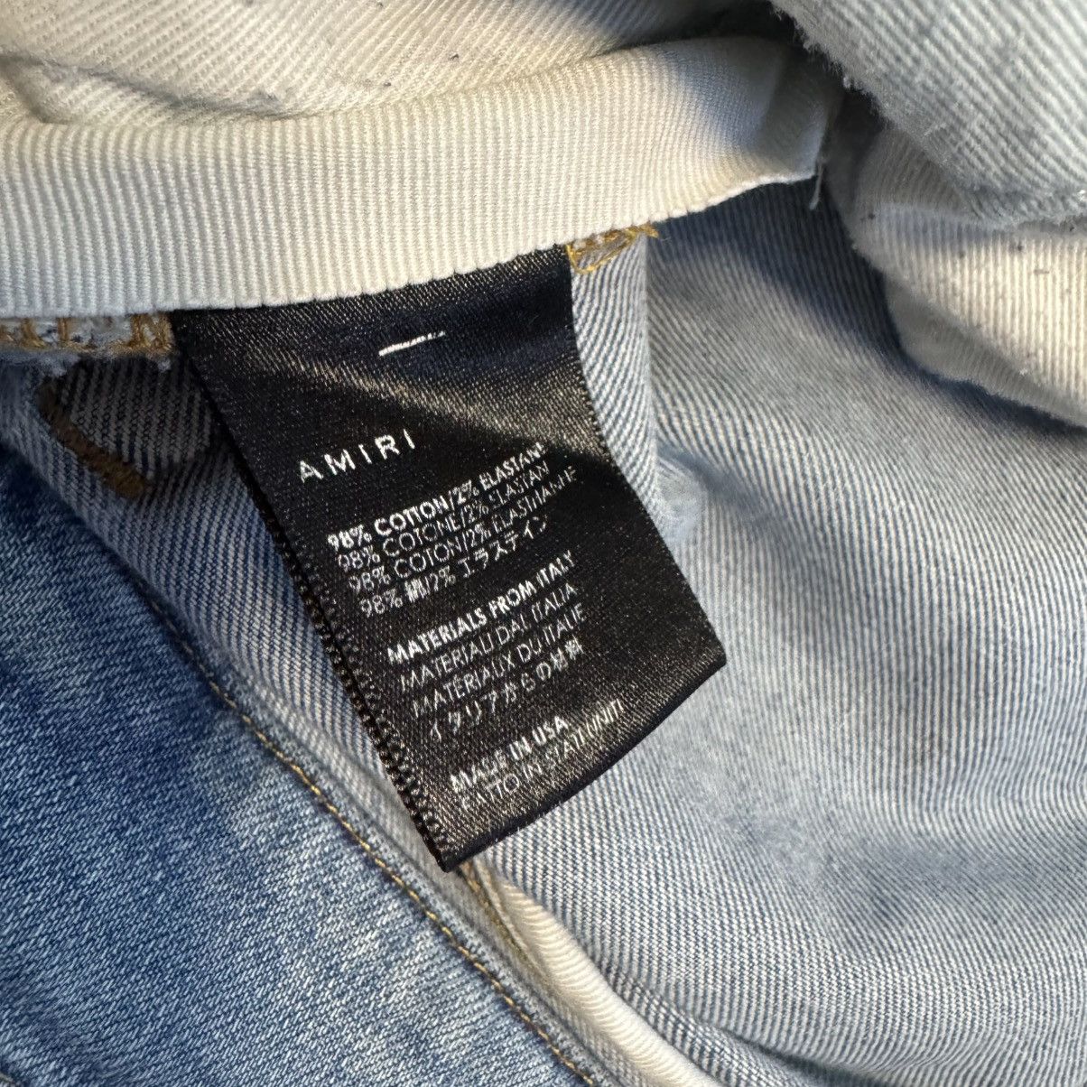 Amiri Amiri Distressed Skinny Denim Jeans - Light Blue Size US 36 / EU 52 - 7 Thumbnail