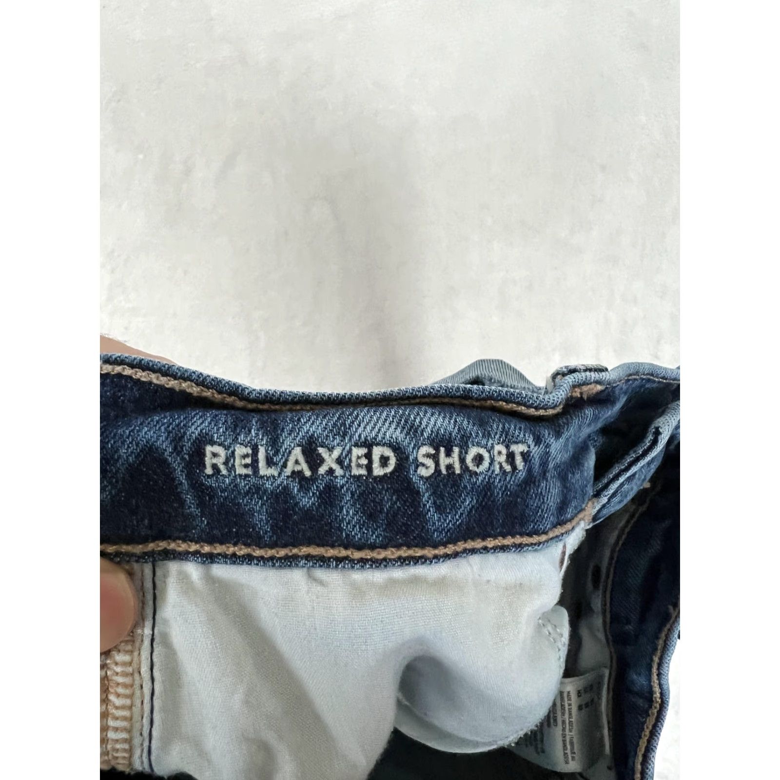 American Eagle Outfitters American Eagle Shorts Womens 00 Blue Relaxed Denim Cut-Off Cuffed Casual Short Size 24" / US 00 / IT 34 - 5 Thumbnail