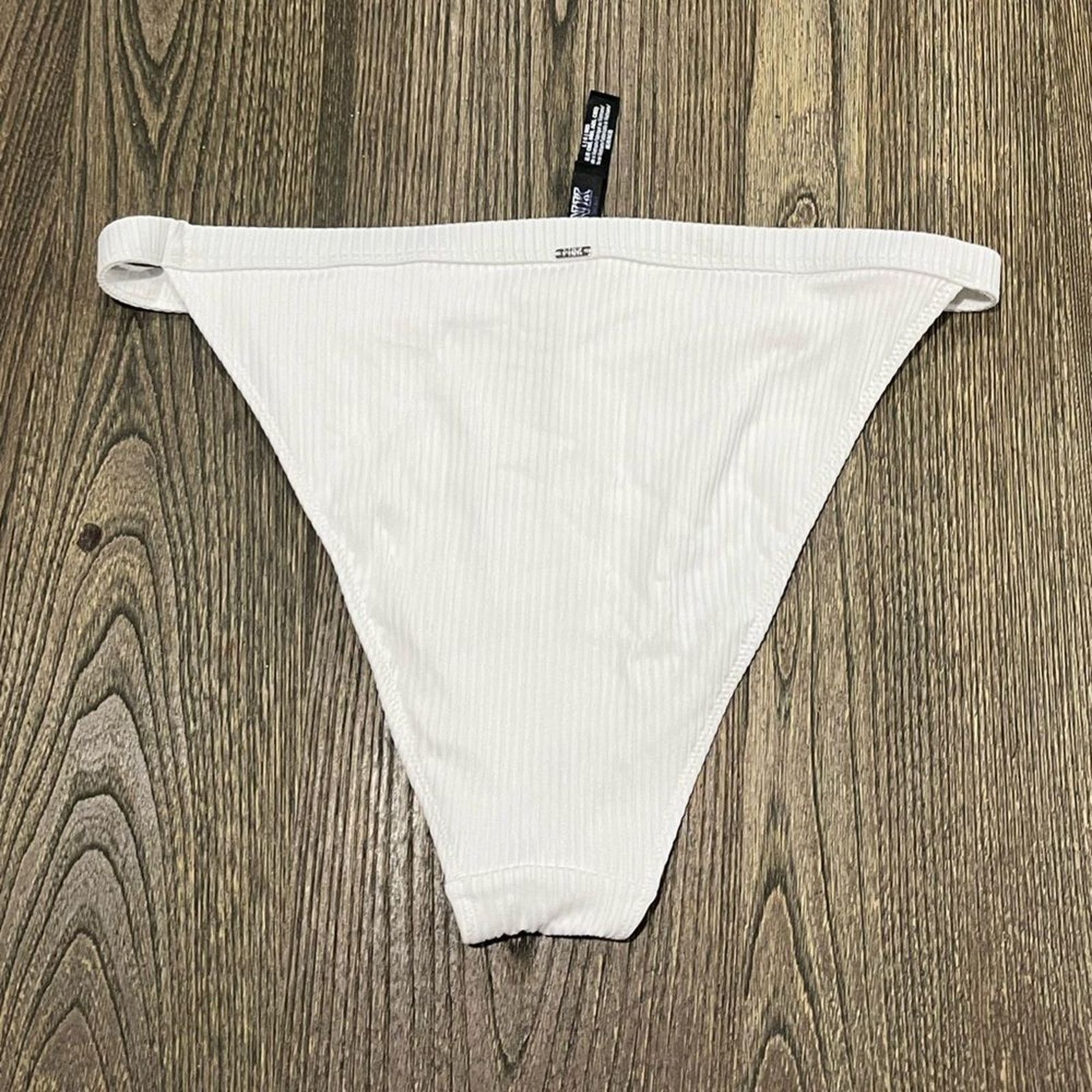 Vintage NWOT PINK Victoria’s Secret Swim Ribbed Bikini Bottom Size L Size L / US 10 / IT 46 - 5 Thumbnail