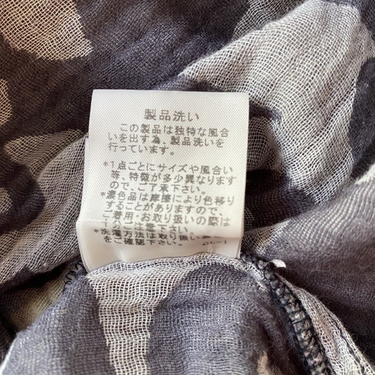 Issey Miyake Plantation Gray Floral Sheer Cap Sleeve Top Size M / US 6-8 / IT 42-44 - 17 Thumbnail