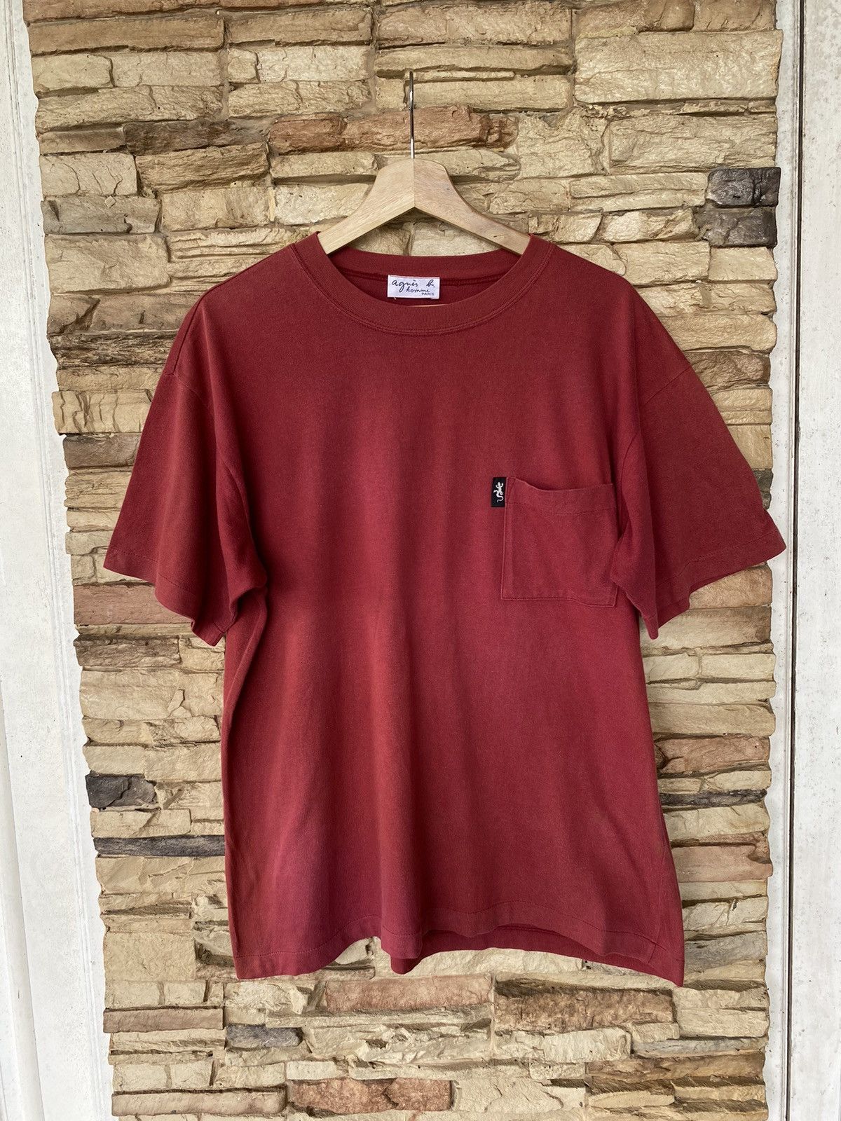 agnes b. Agnes B. Homme Paris Pocket Tshirt Size US L / EU 52-54 / 3 - 1 Thumbnail