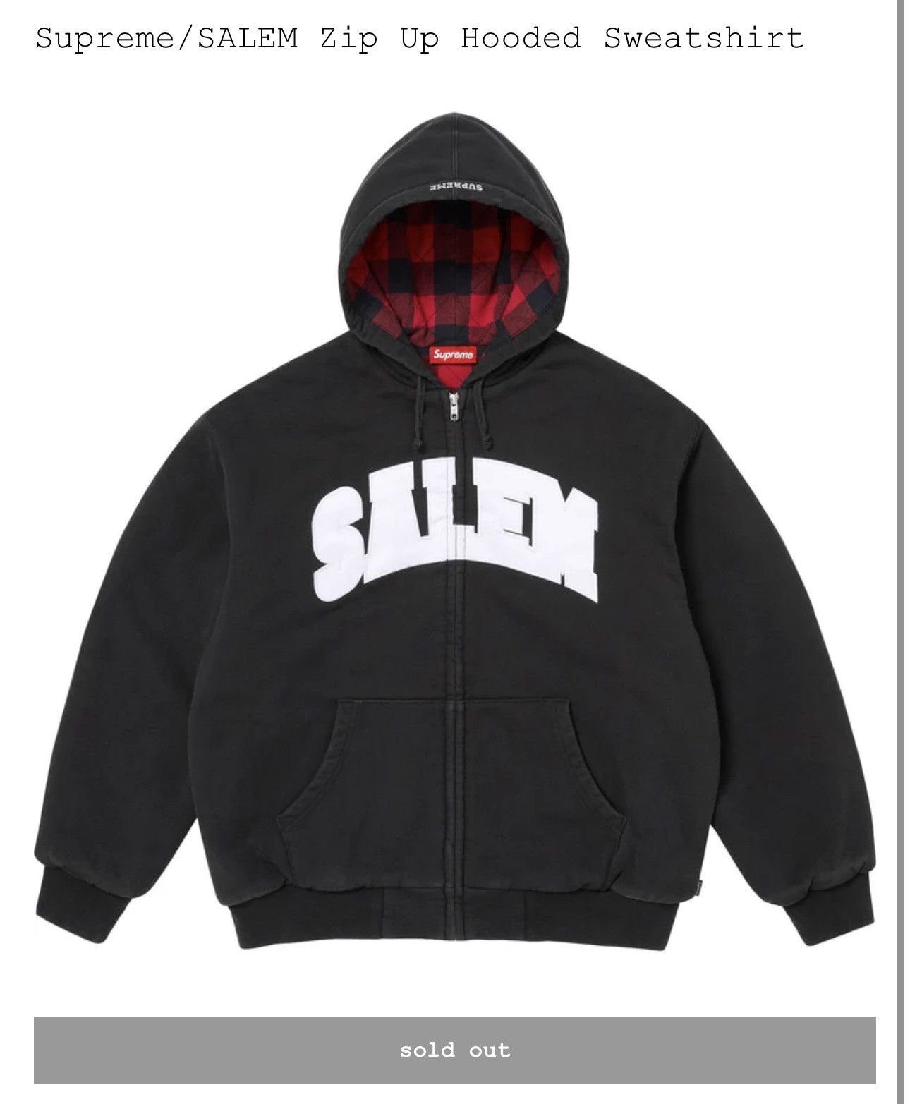 S4LEM supreme salem zip-up Size US L / EU 52-54 / 3 - 1 Thumbnail