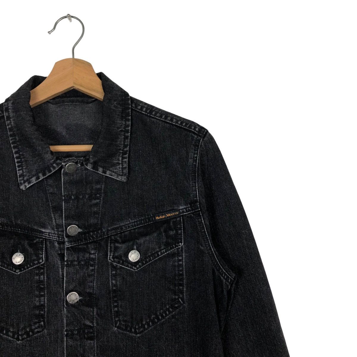 Japanese Brand 🔥90’s Biker Denim Jacket Cropped Trucker Nudie Jeans Italy Size US S / EU 44-46 / 1 - 5 Thumbnail