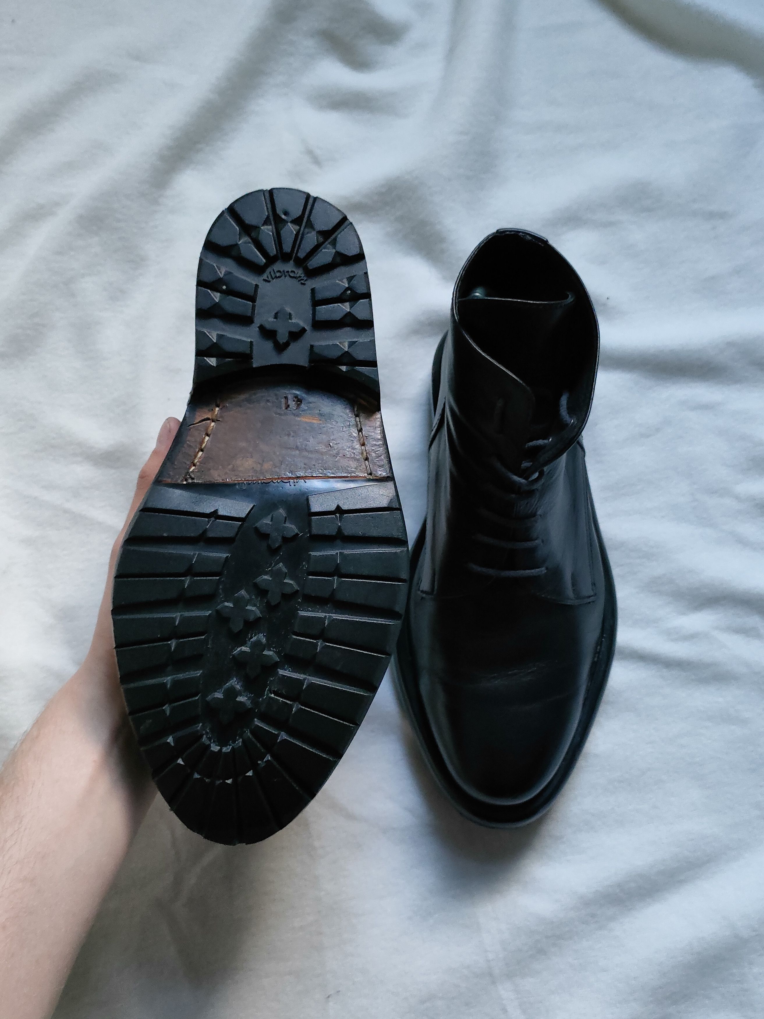 Dirk Bikkembergs 90s Dirk Bikkembergs Black Leather Lace Up Combat Boots Size US 8 / EU 41 - 6 Thumbnail