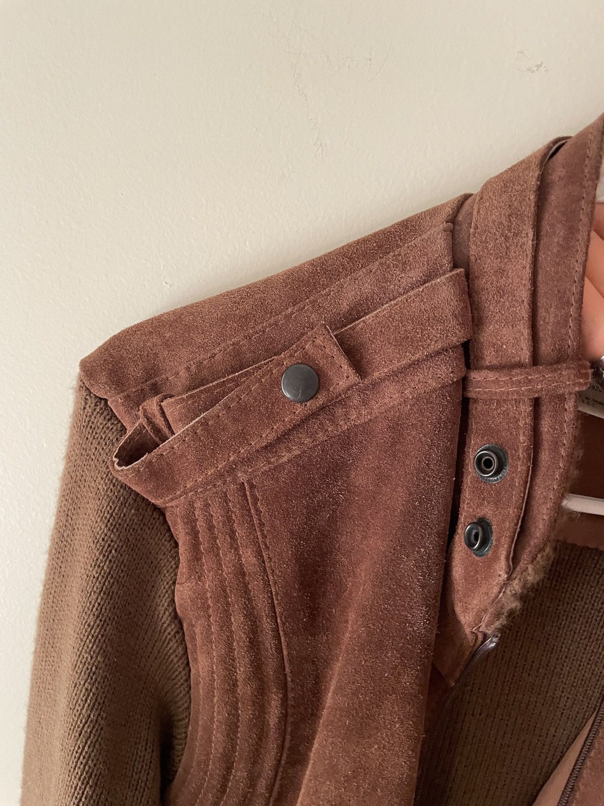 Vintage 60s Suede Knit Jacket Size US M / EU 48-50 / 2 - 7 Thumbnail