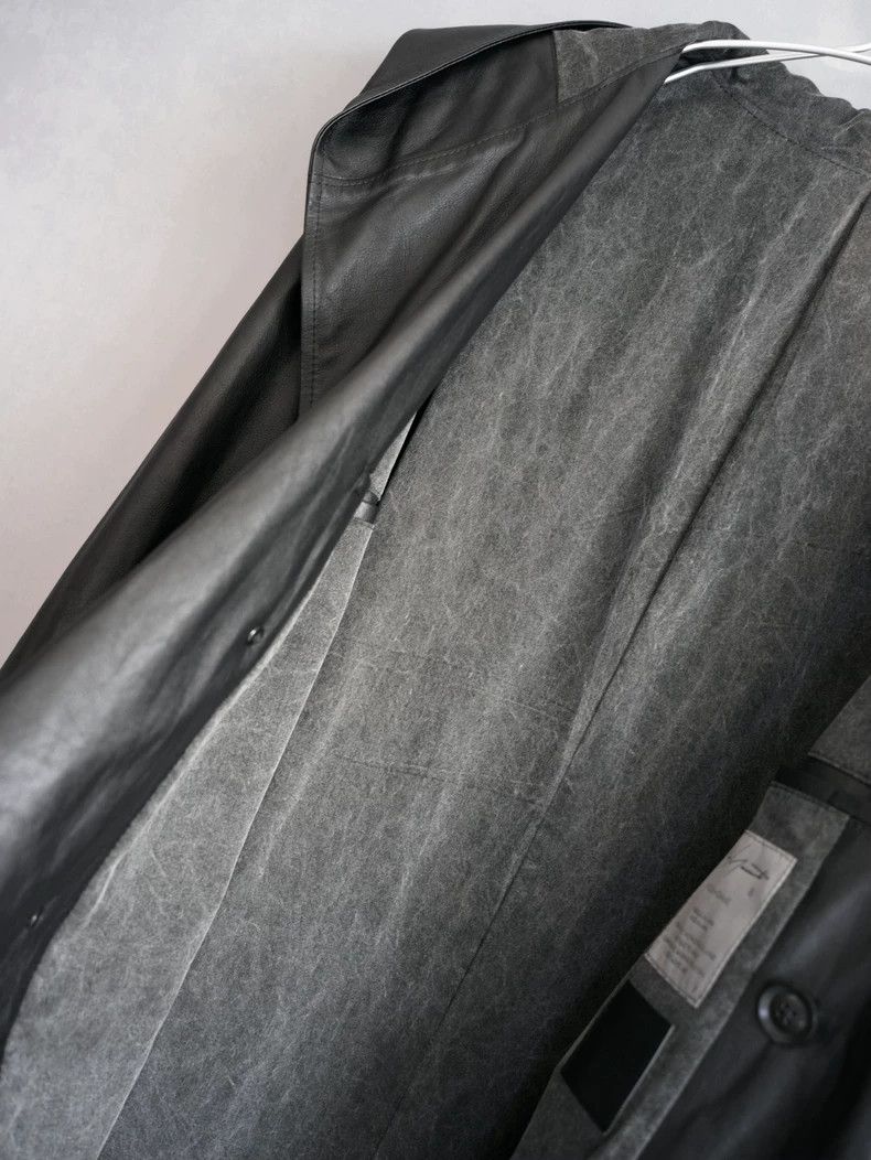 Yohji Yamamoto Yohji Yamamoto21SS Katayama Isamu Co-branded Hooded Leather Size US M / EU 48-50 / 2 - 3 Thumbnail