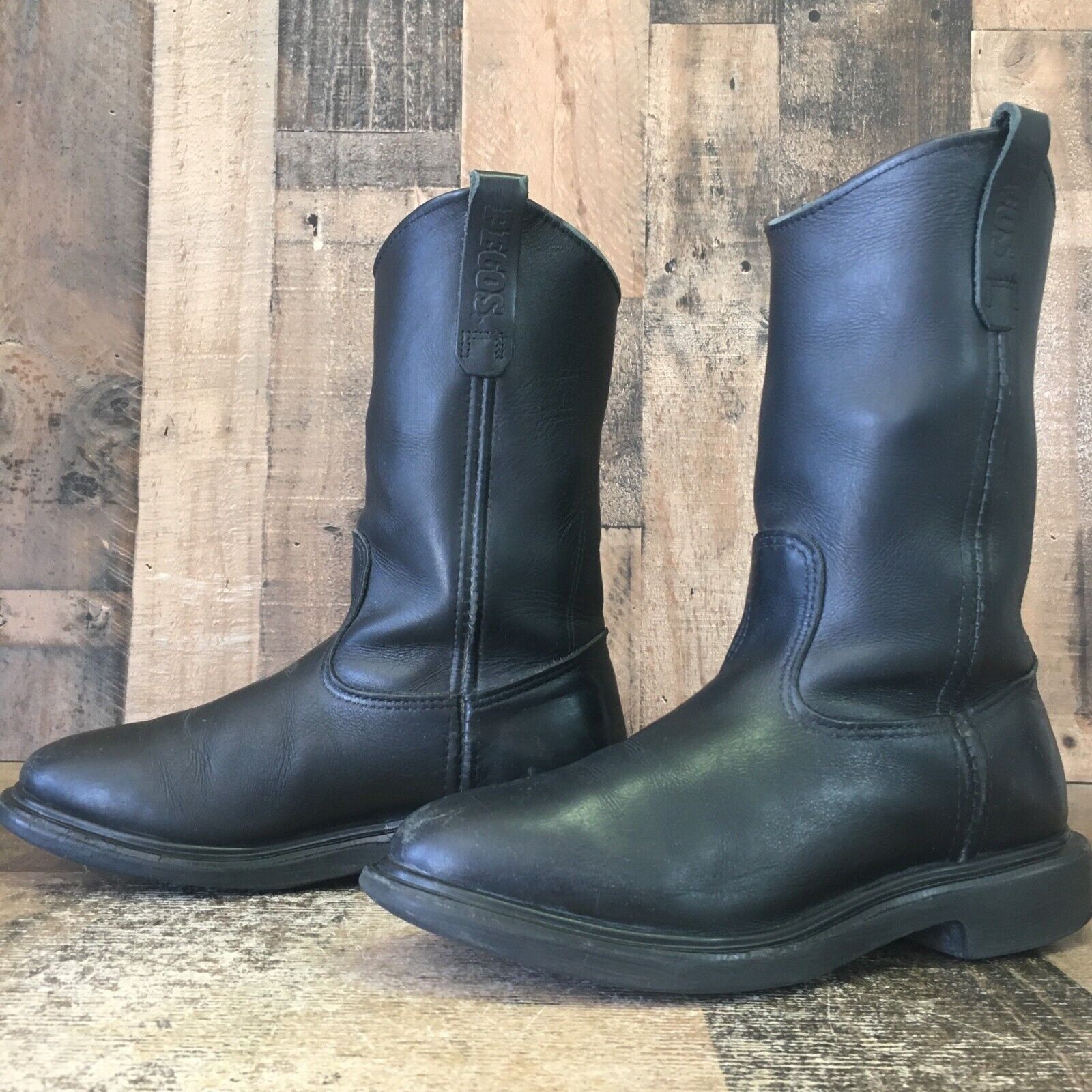 Red wing pecos work boots clearance