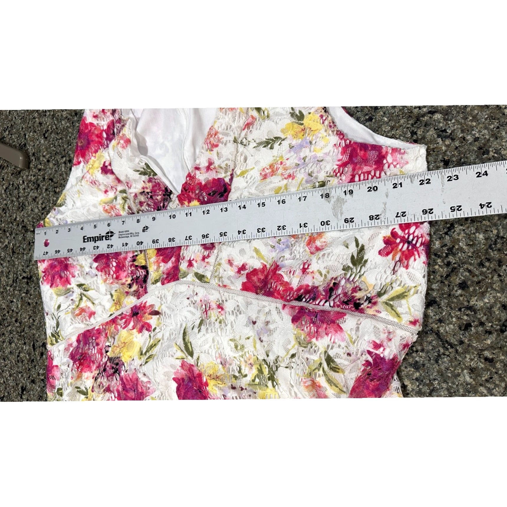 Vintage Taylor Dress Plus 20W Pink Floral V-Neck Midi A-Line Sleeveless Handkerchief Hem Y2K Garden Fairy Date Women1000 Size 3XL / US 20-22 - 5 Thumbnail