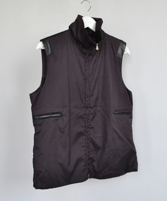 Raf Simons JIL SANDER Vest Zip Jacket Vintage Nylon Leather Sport 90s ...