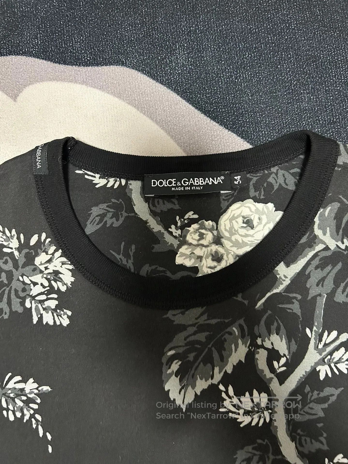 Dolce & Gabbana Dolce & Gabbana Floral Long Sleeve T-Shirt. Size XL / US 12-14 / IT 48-50 - 2 Thumbnail
