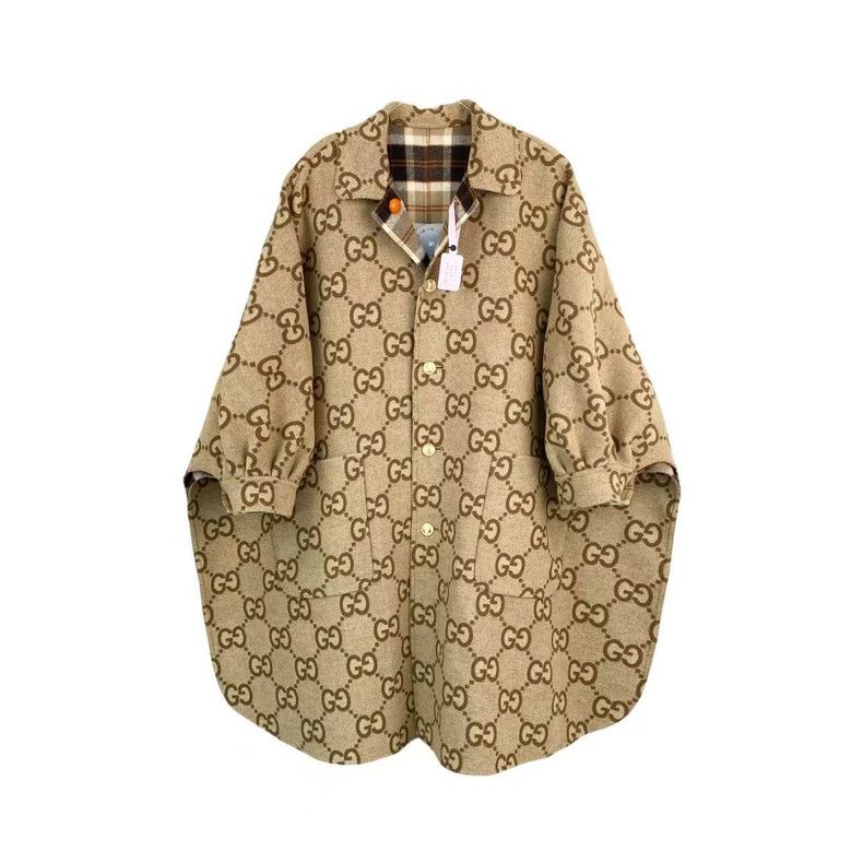 Gucci Gucci Wool old flower full print double-sided wool coat Size XS / US 0-2 / IT 36-38 - 1 Thumbnail