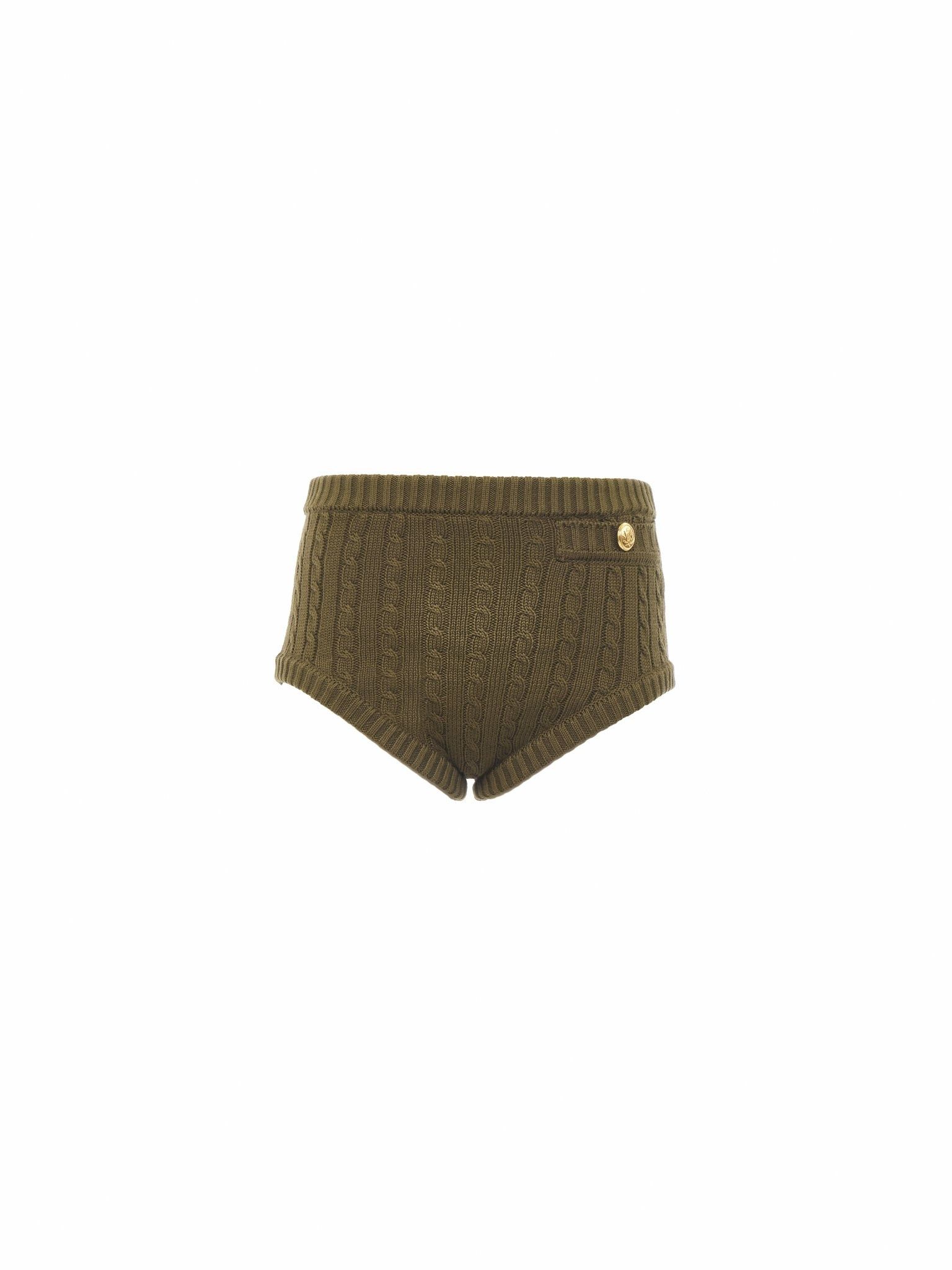 Chloe o1loc1c11125 Mini Short in Olive Tree Size 27" / US 4 / IT 40 - 1 Thumbnail