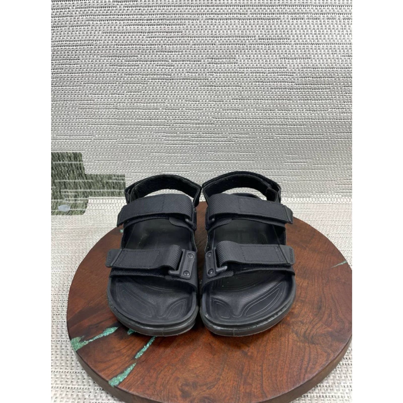 Birkenstock Birkenstock Sandals Mens 8 Tatacoa Futura Black Birko Flor Adjustable Straps Size ONE SIZE - 4 Thumbnail