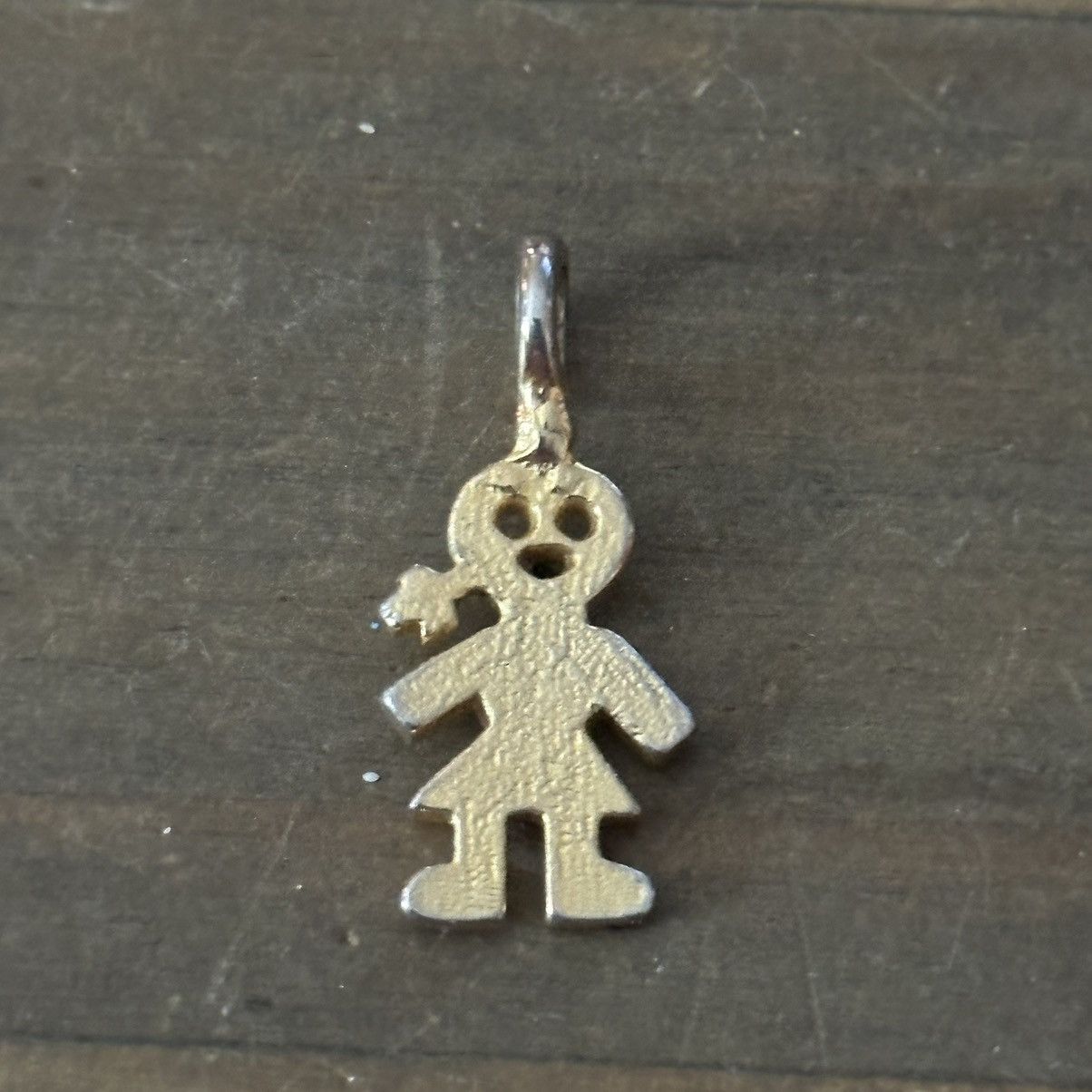 Other Gold tone April birthstone little girl charm/pendant Size ONE SIZE - 3 Thumbnail