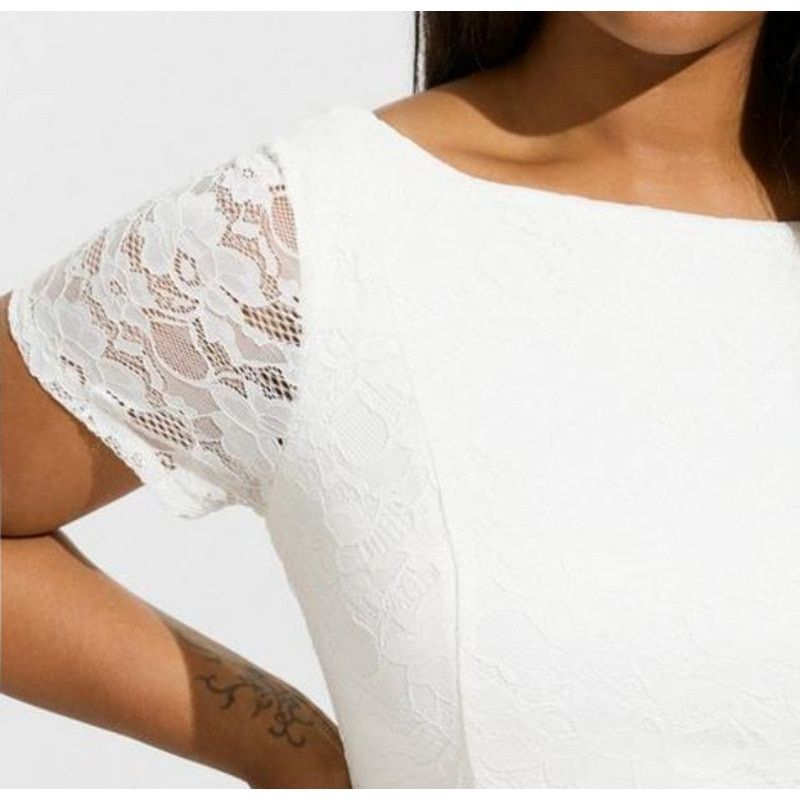 Other Plus Sz 18 Everafter for TORRID Ivory Lace Wedding Gown NWT Size XXL / US 16-18 / IT 52-54 - 5 Thumbnail