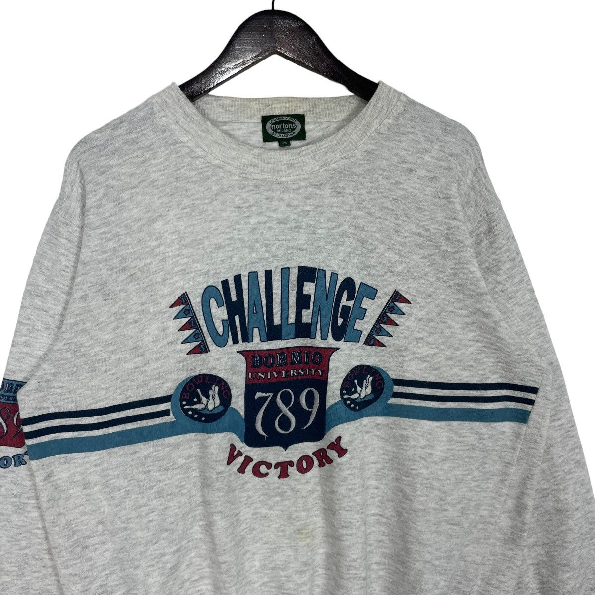 Norton Vintage Norton Milano Motorcycle Sweatshirt Crewneck BigLogo Size US L / EU 52-54 / 3 - 4 Thumbnail