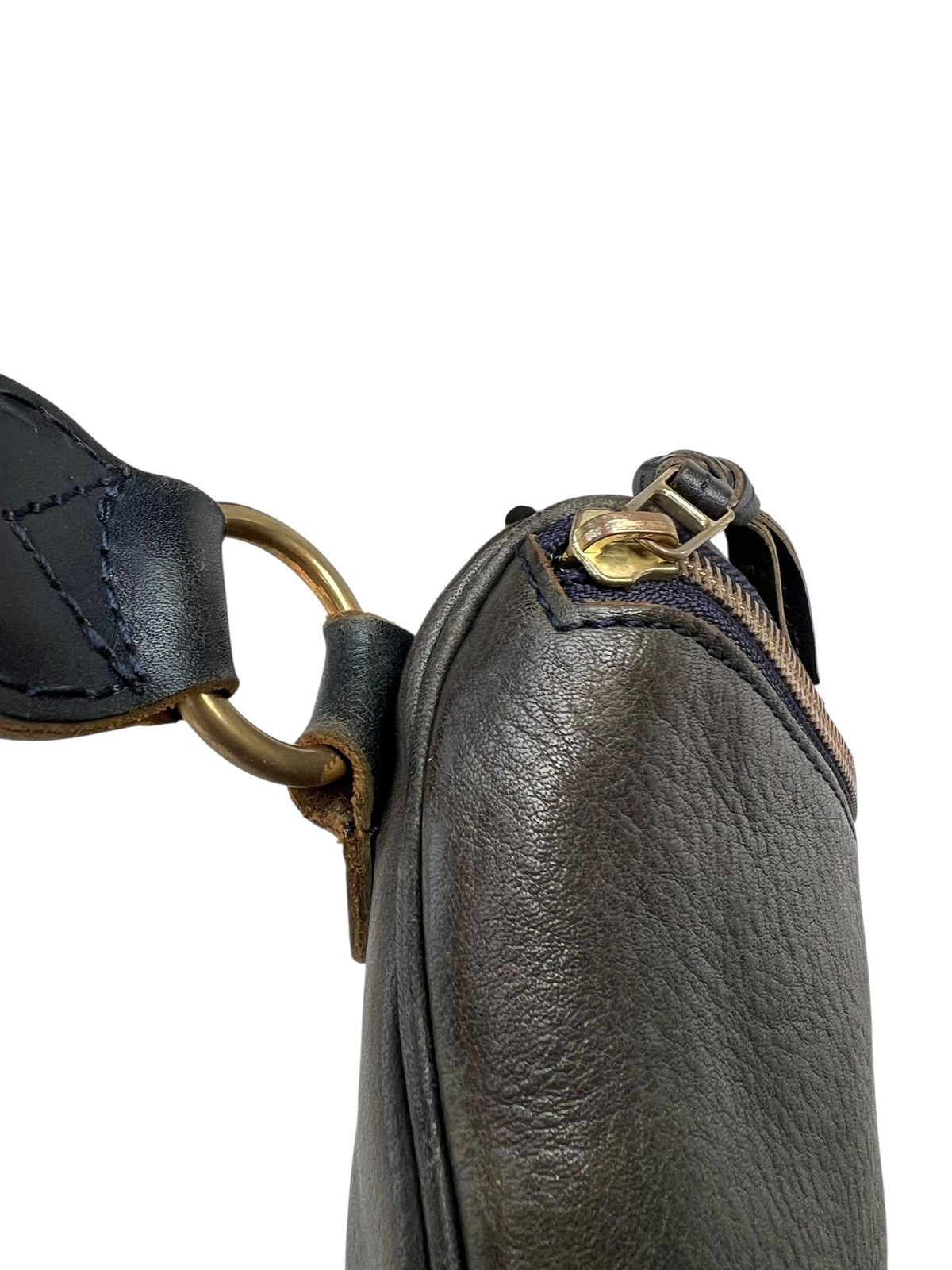 Freewheelers SLOW Japan Patina Olive Green Leather Messenger Bag Size ONE SIZE - 16 Thumbnail