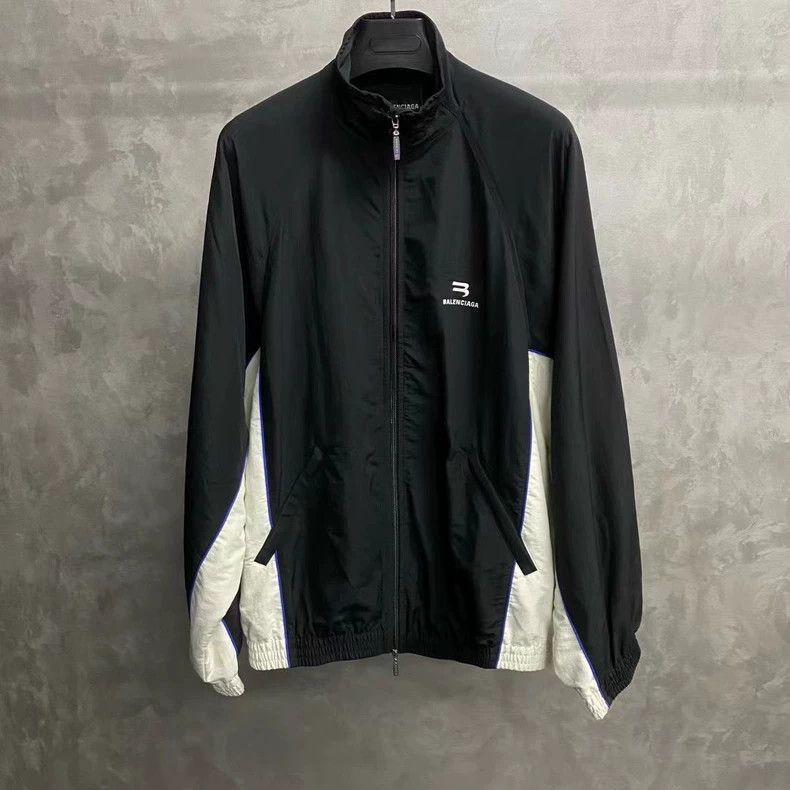 Balenciaga Balenciaga Black and White Logo Jacket by Balenciaga-2506 Size US XXS / EU 40 - 1 Thumbnail