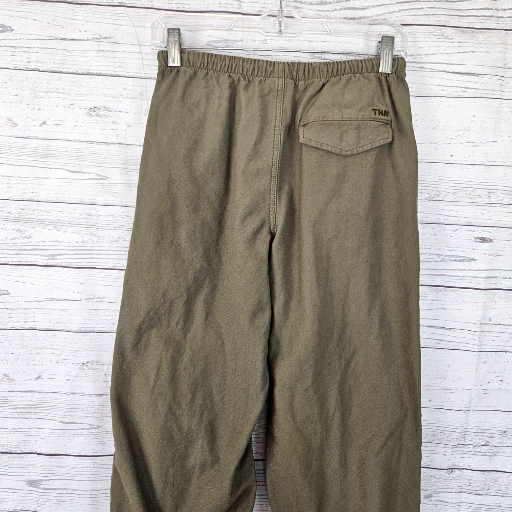 TNA TNA Womens Cache Cargo Pants XS Green Cotton Mid Rise Pants Womens XS Green Cargo TNA Cache Modern Casual Size 26" / US 2 / IT 38 - 4 Thumbnail