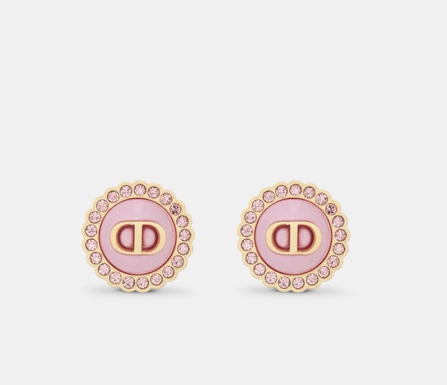 Dior Christian Dior PETIT CD BAROQUE STUD EARRINGS Size ONE SIZE - 2 Thumbnail