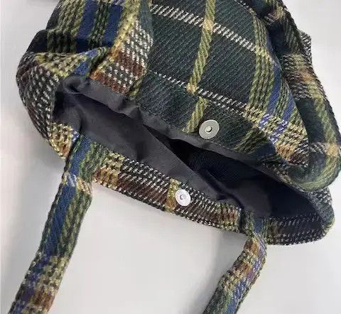 VIBE Fashion tartan plaid tote bag shoppers bag Size ONE SIZE - 3 Thumbnail