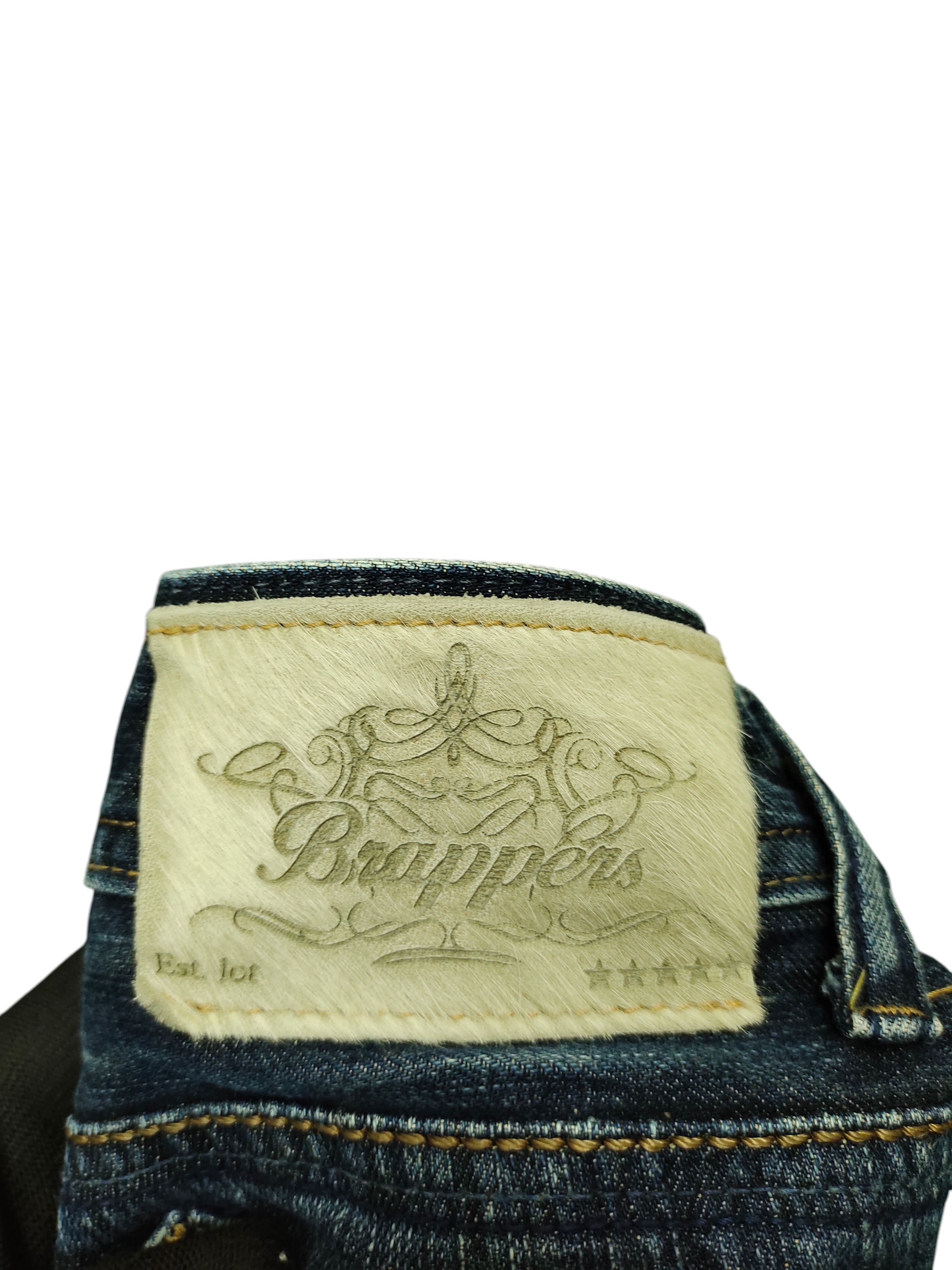 Le Grande Bleu (L.G.B.) Flare Jeans Brappers Embroidered Denim Bootcut Low Rise Size US 27 - 12 Thumbnail