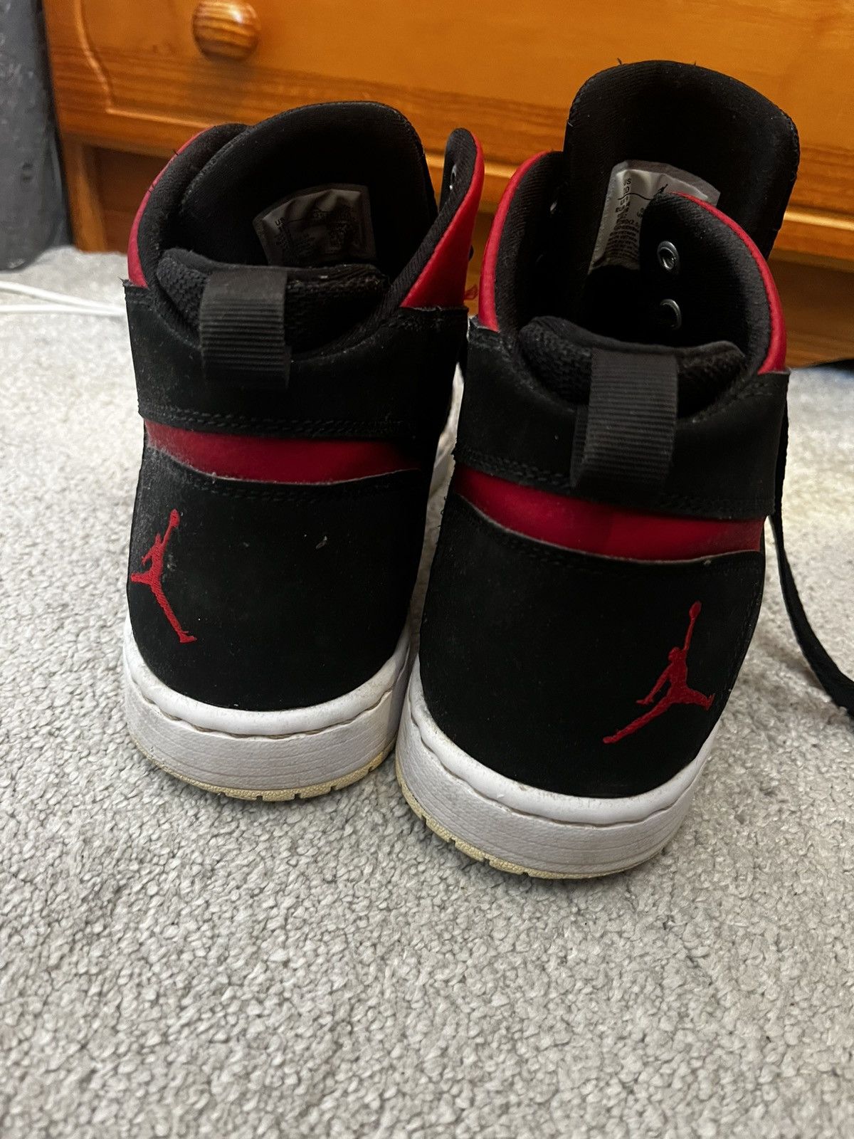 Jordan Brand × Nike Jordan flight Legend Black and Red Size US 9 / EU 42 - 1 Thumbnail