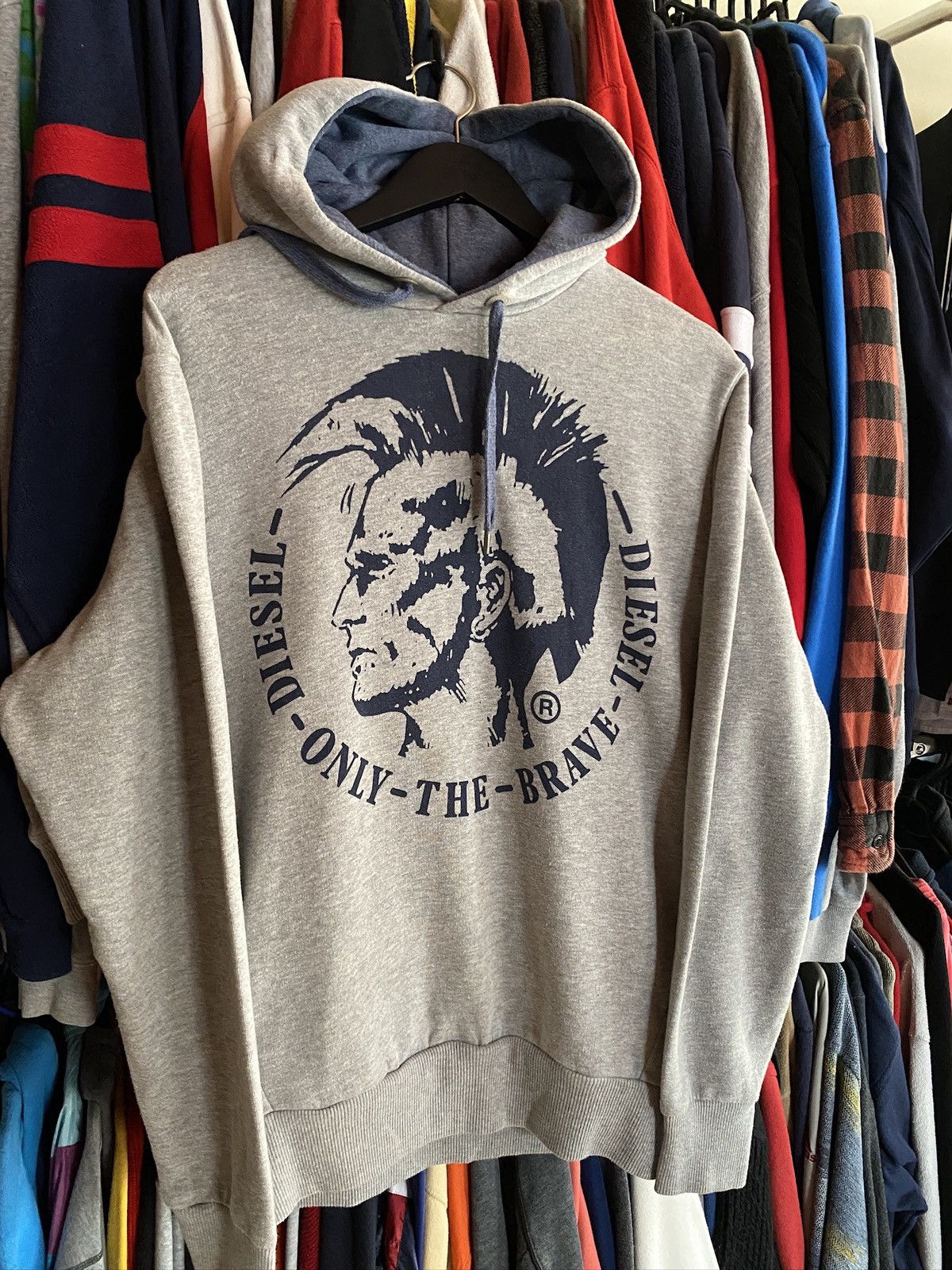 Diesel VINTAGE DIESEL BIG LOGO PUNK HOODIE Size US XL / EU 56 / 4 - 2 Thumbnail