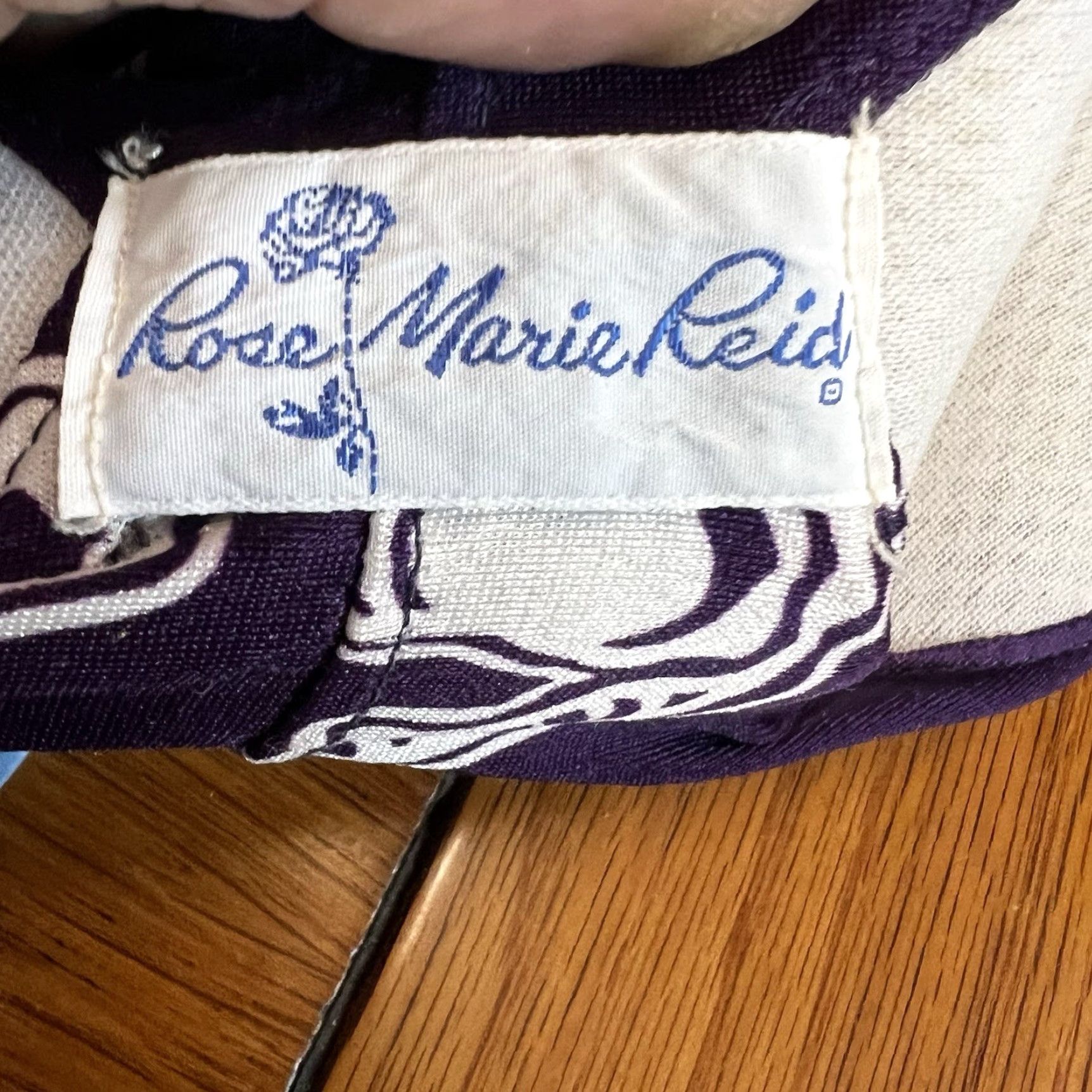 Vintage VINTAGE Rose Marie Reid Swimsuit 14 Women's 1960s Purple Boho Bathing Suit Retro Nylon Size ONE SIZE - 5 Thumbnail