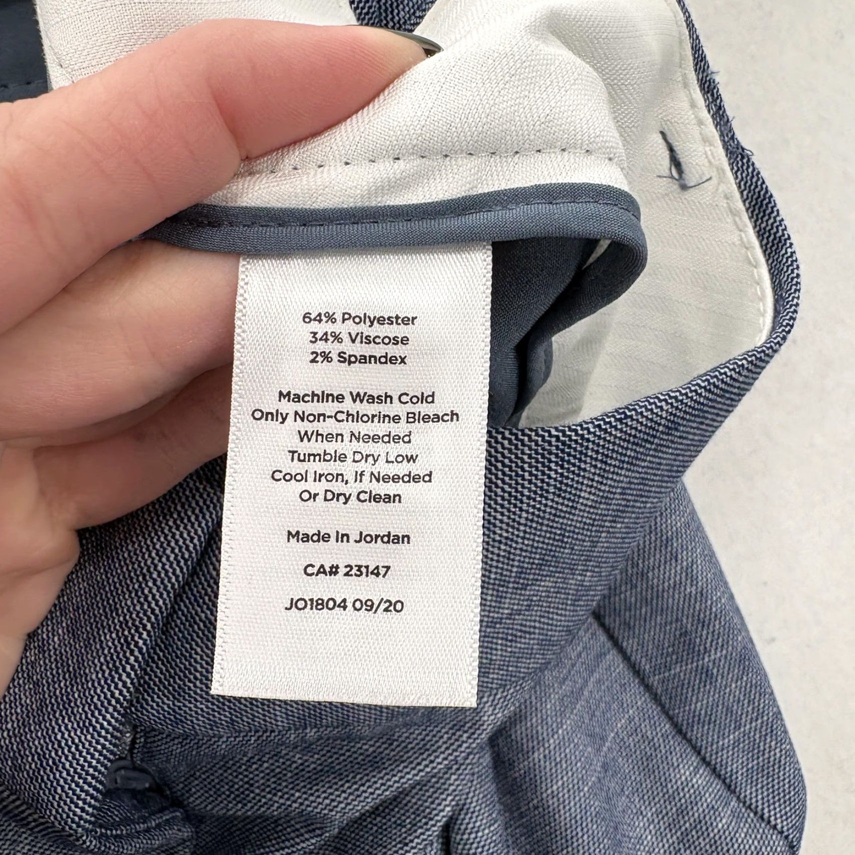 Talbots Talbots Pants Womens 16 Blue Hampshire Straight Ankle Work Wear Career Office Pants Size 38" / US 16 / IT 52 - 6 Thumbnail
