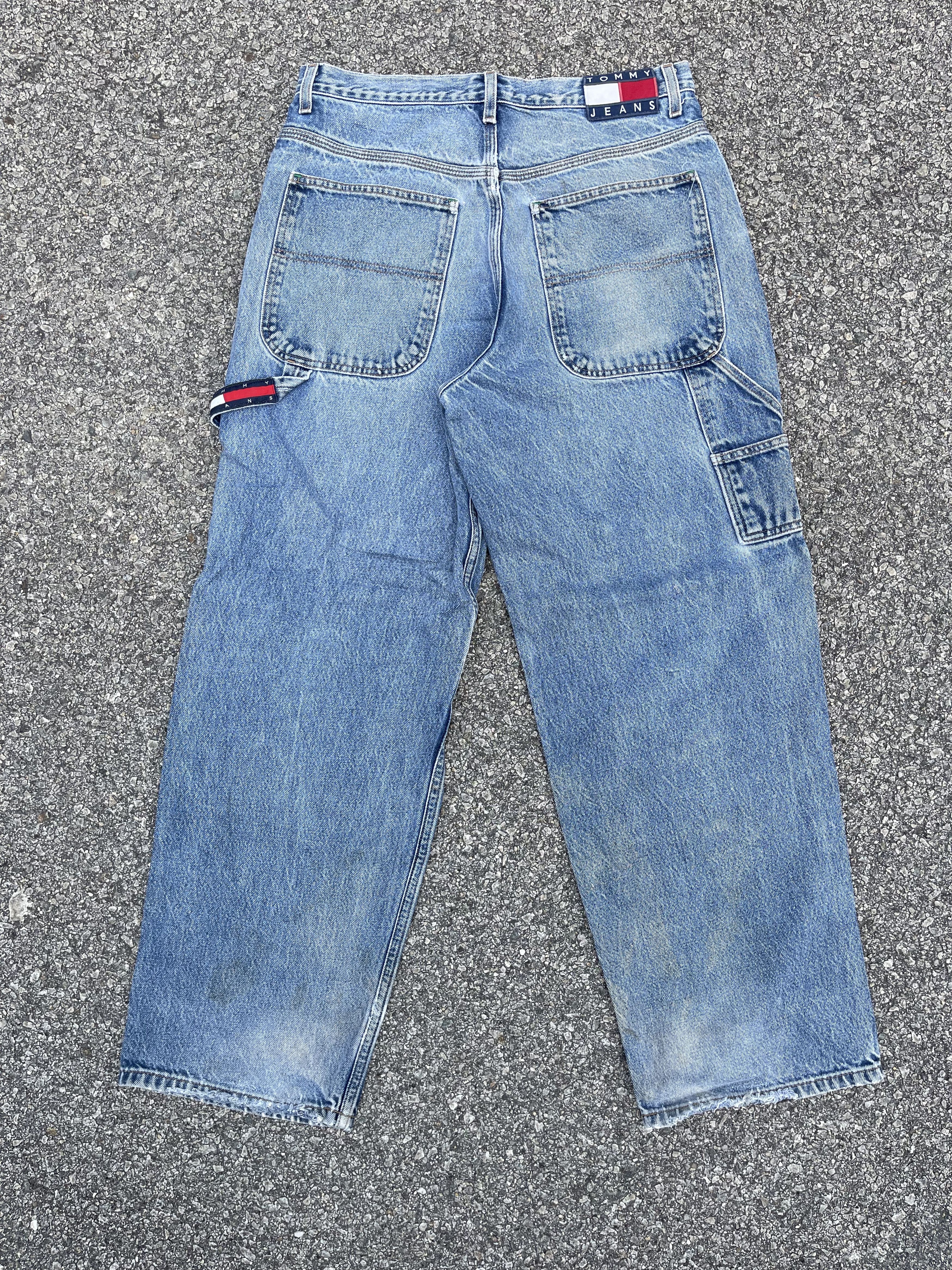 Tommy Hilfiger 90s Tommy Hilfiger Crazy Baggy Carpenter Wide Leg Travis Size US 32 / EU 48 - 1 Thumbnail