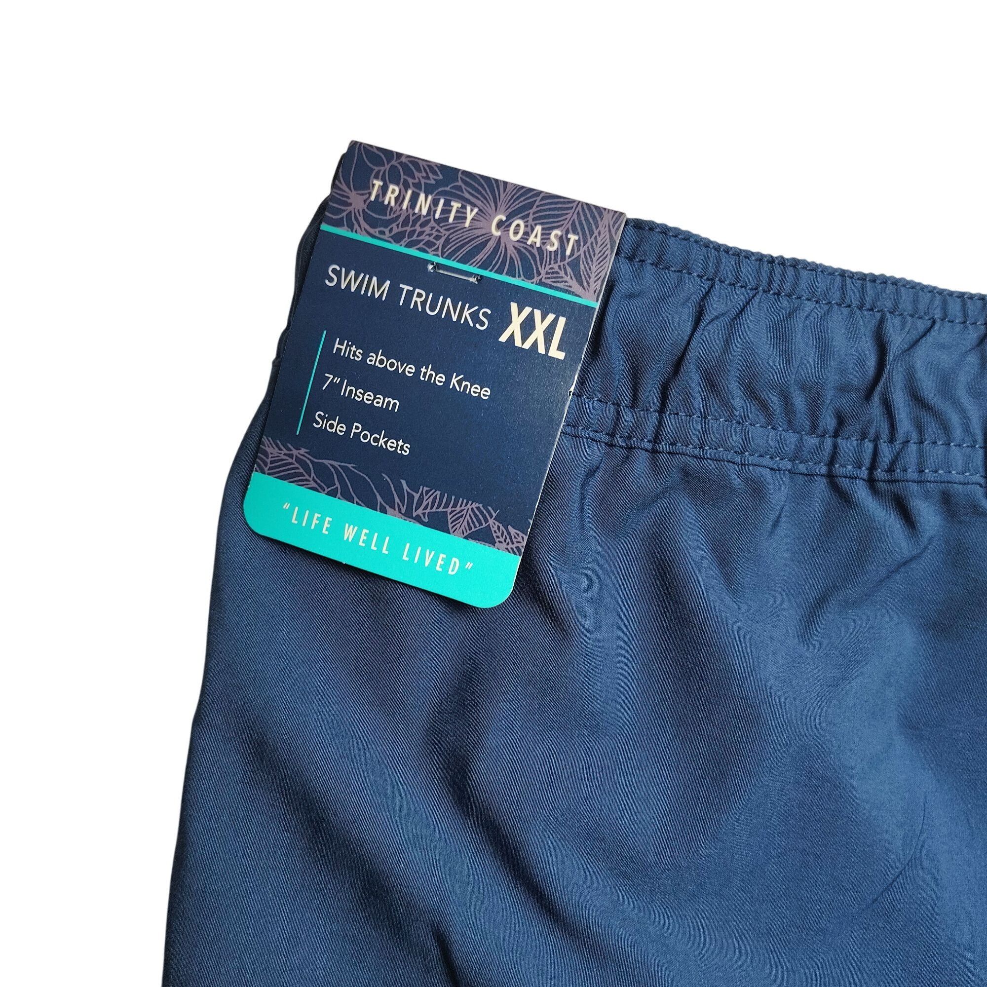 Other Trinity Coast Mens XXL Blue Swim Trunks with Side Pockets an Size US 42 / EU 58 - 3 Thumbnail
